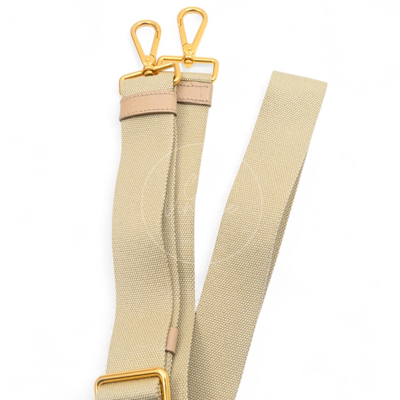 Prada 1BG439 Mini Canapa Handbag in Beige Canvas GHW Beige
