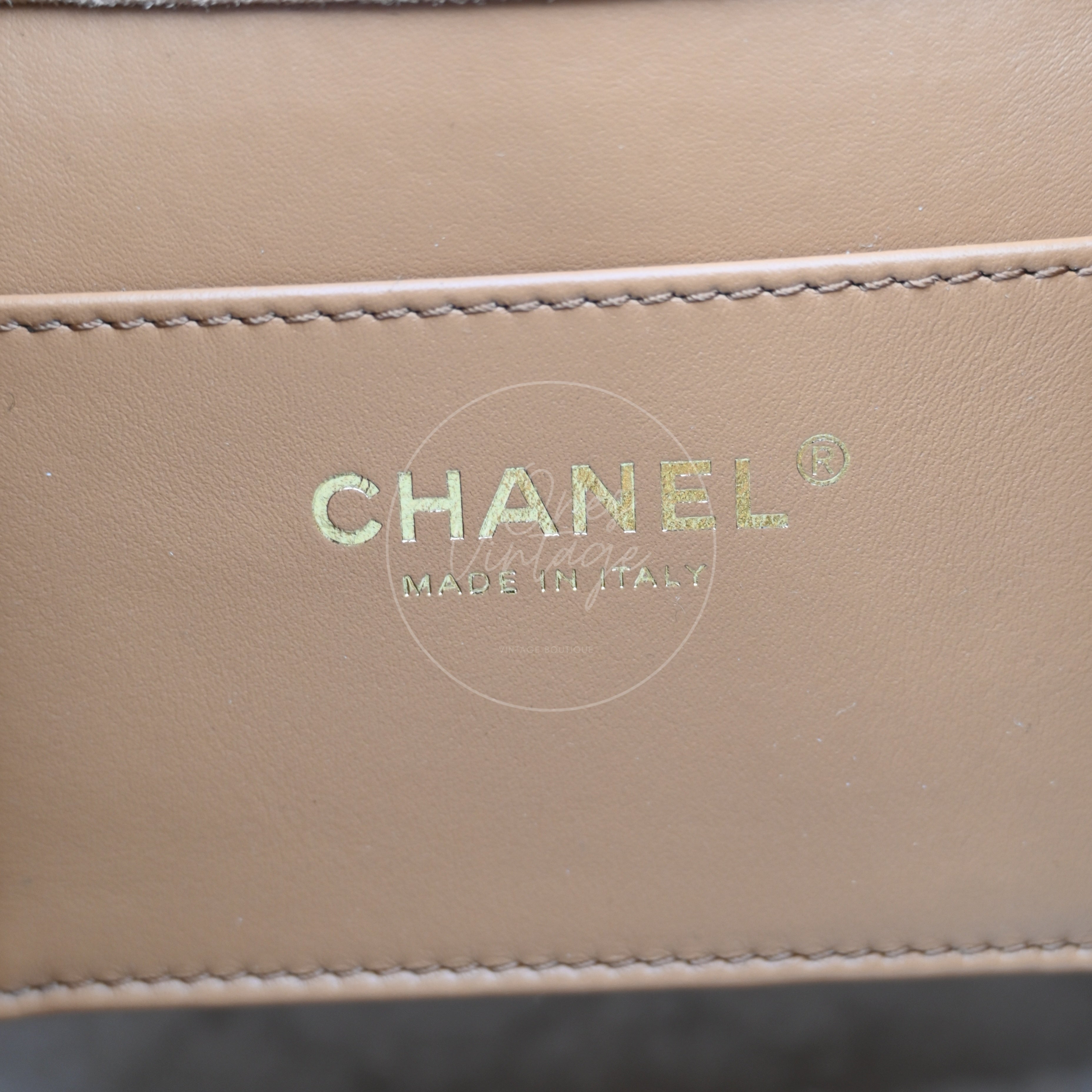 Chanel 25 Bag Small Teddy In Brown