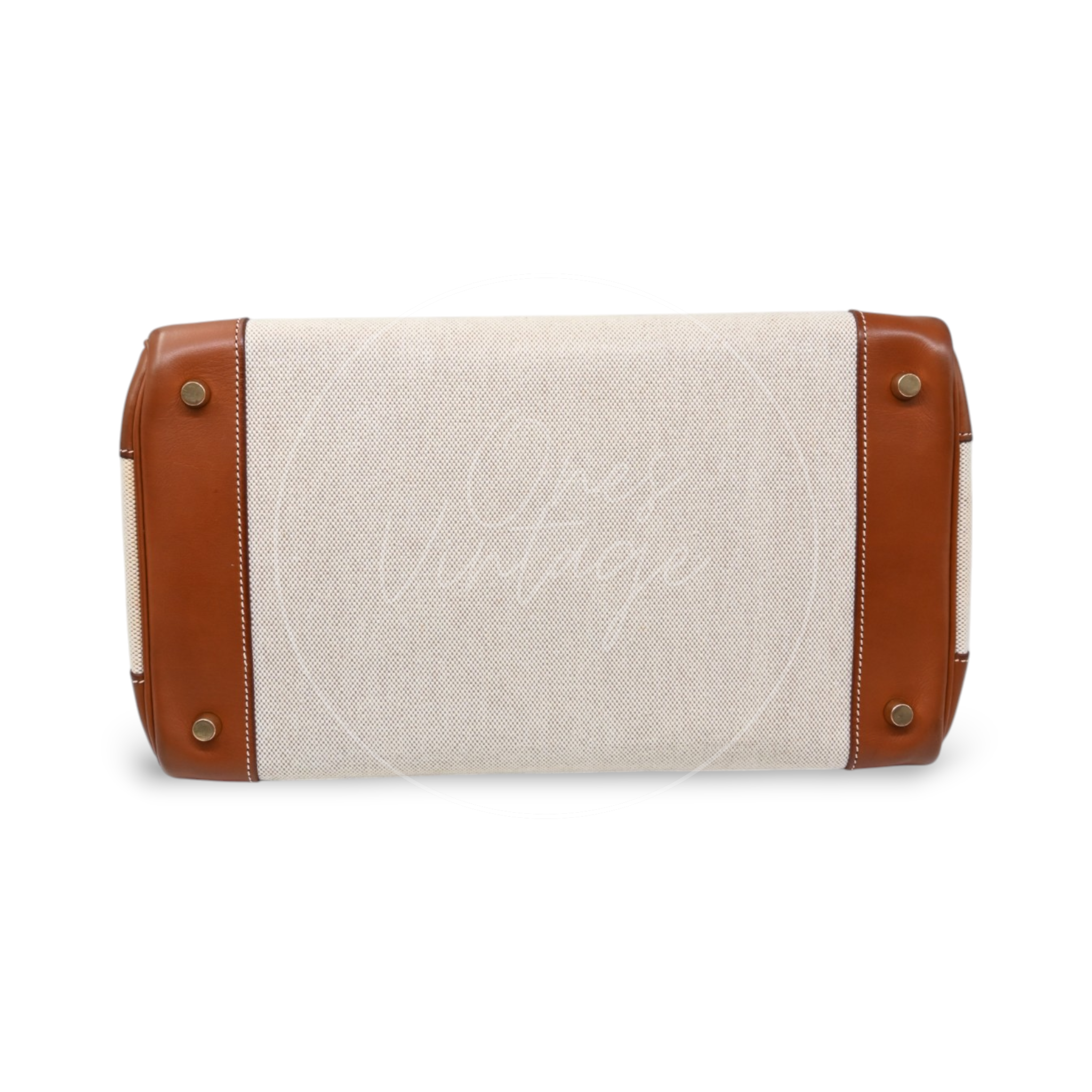 Hermes Birkin 35 Fabrics x Barenia GHW Beige Brown Square H