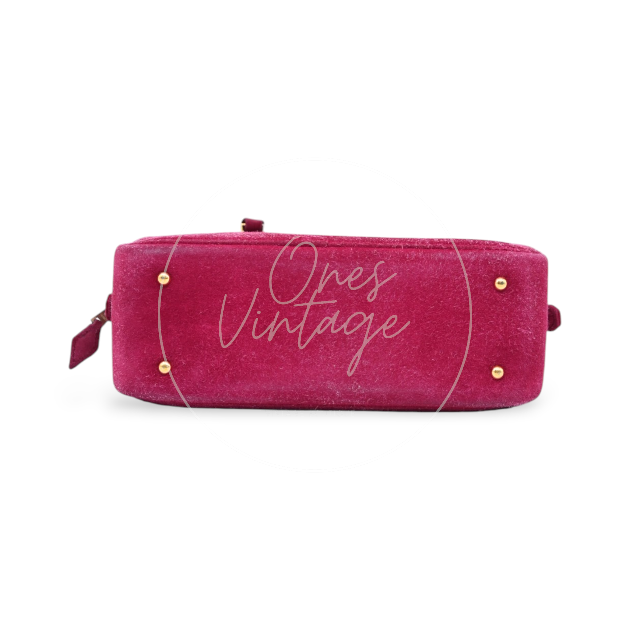 Hermes Plume Mini Suede GHW Pink Square H