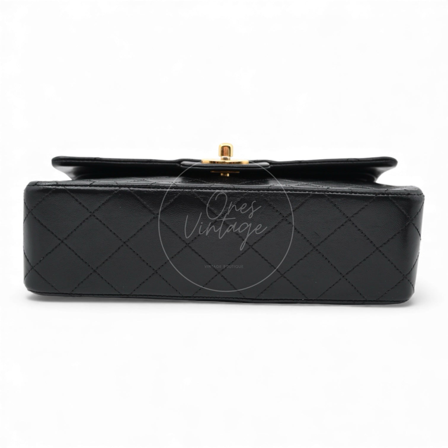 Chanel CF23 Small Classic Flap Bag Lambskin GHW Black Series 1