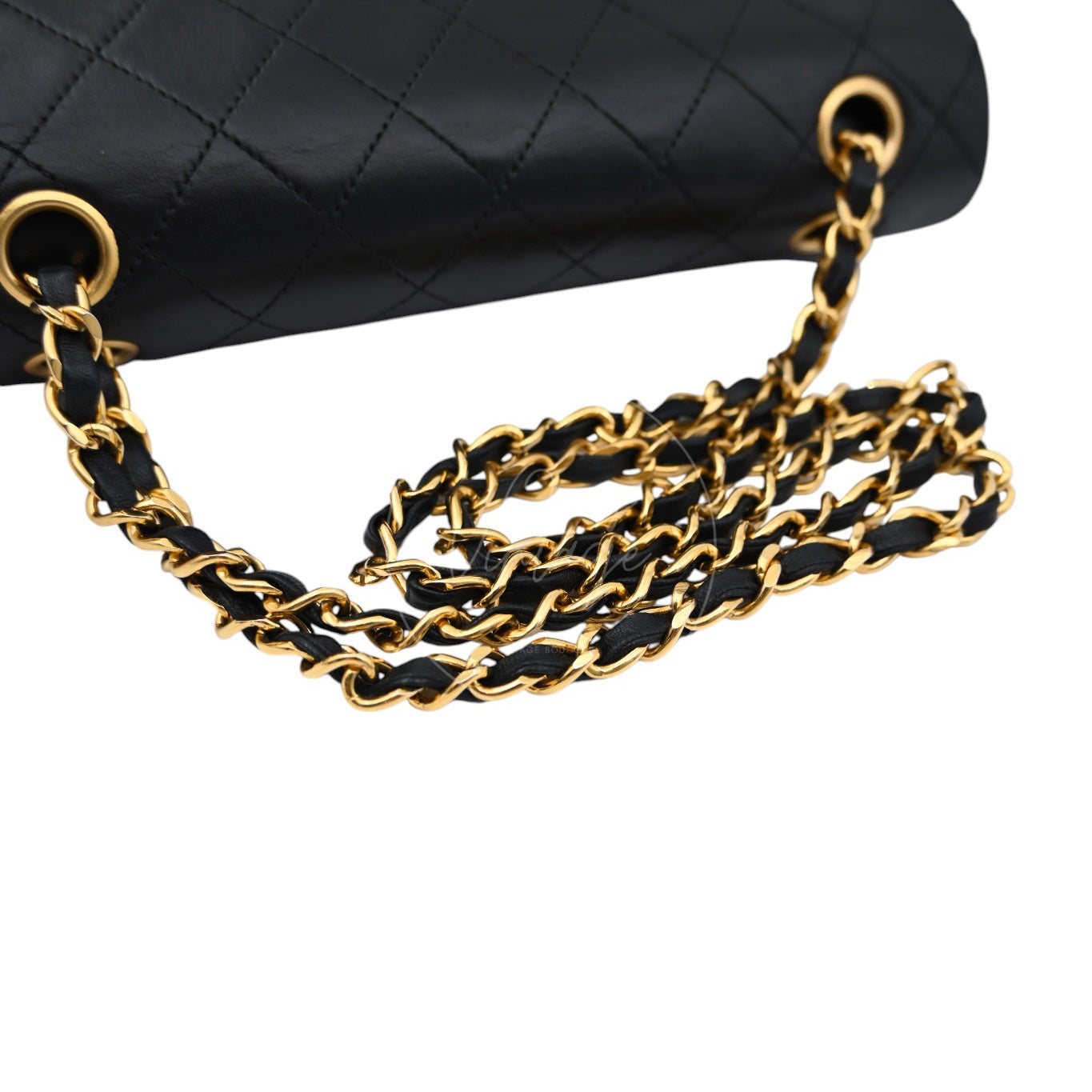 Chanel CF23 Small Classic Flap Bag Lambskin GHW Black Series 1