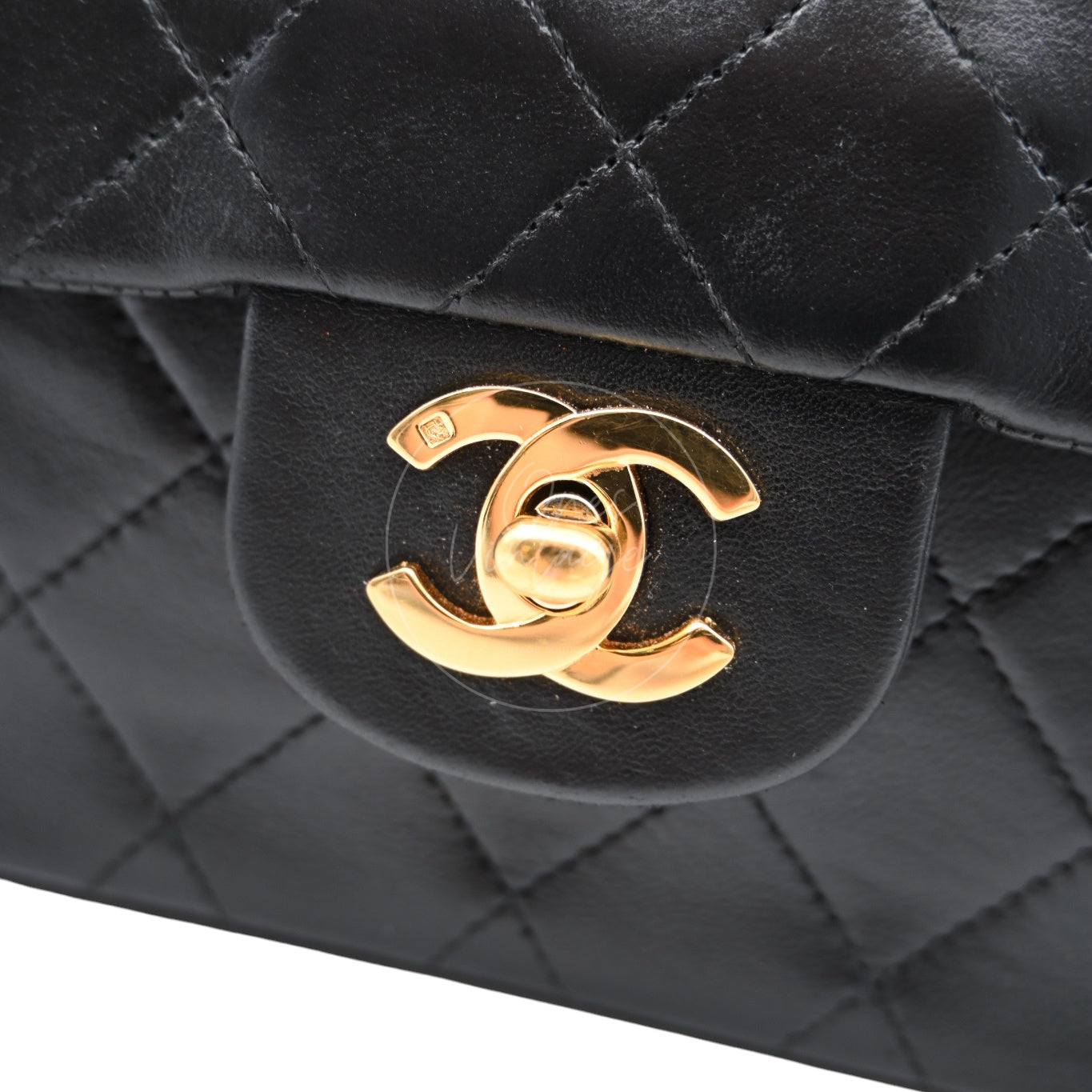 Chanel CF23 Small Classic Flap Bag Lambskin GHW Black Series 1