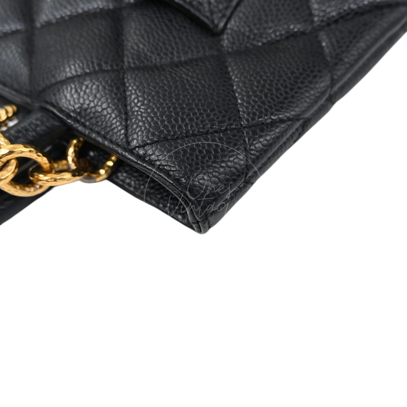 Chanel Black Caviar Vintage Medallion Tote Bag GHW Black Series 6