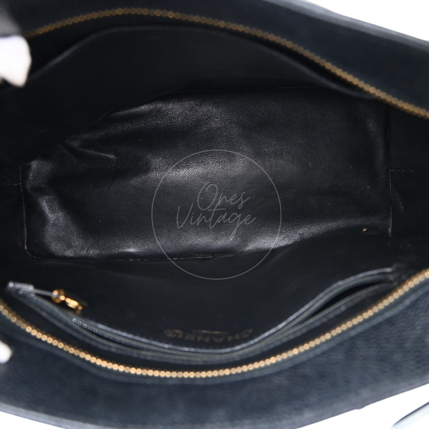 Chanel Black Caviar Vintage Medallion Tote Bag GHW Black Series 6