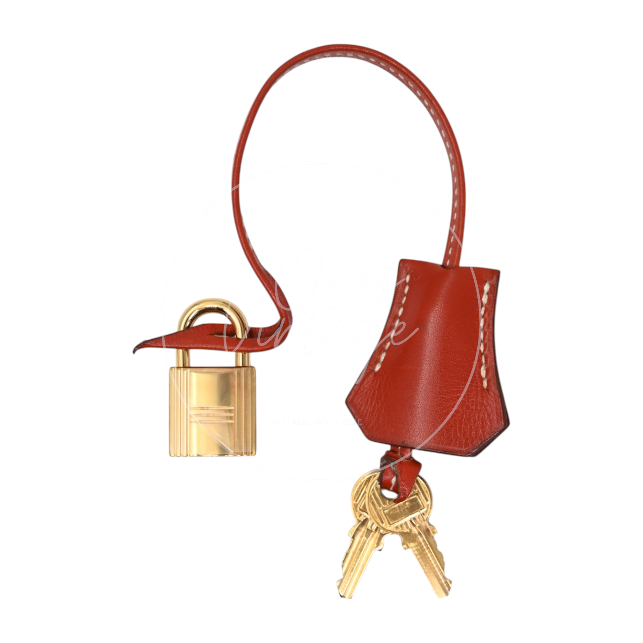Hermes Kelly 28 Box Leather Handbag GHW Brique Circle W