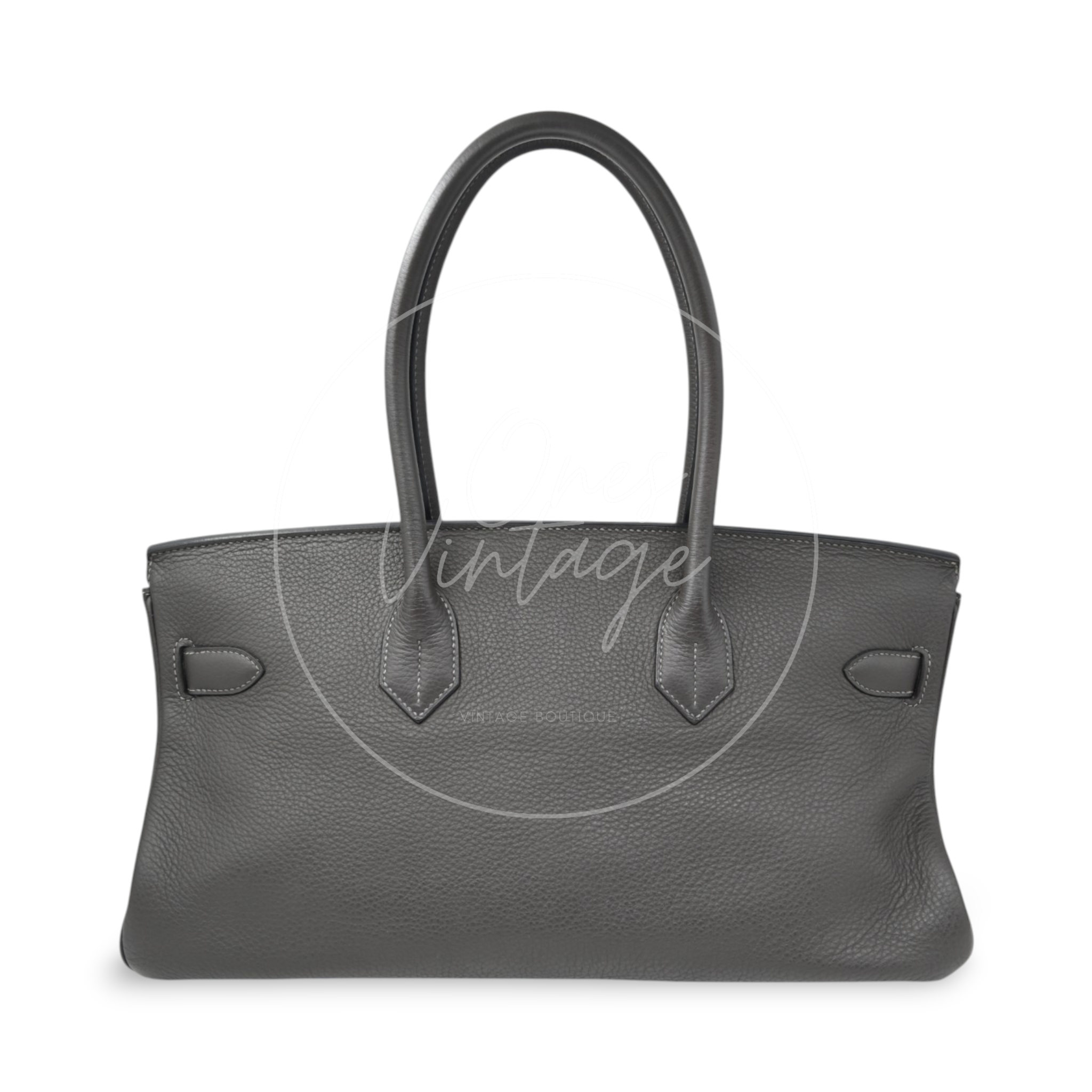 Hermes Shoulder Birkin PHW Gris Graphite Square M