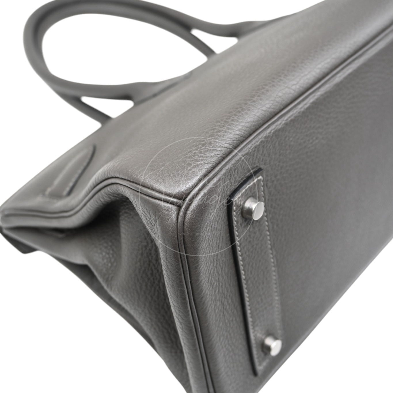 Hermes Shoulder Birkin PHW Gris Graphite Square M
