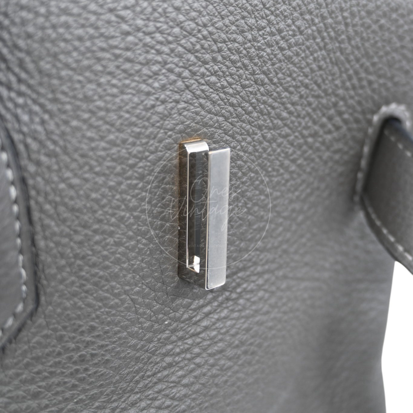 Hermes Shoulder Birkin PHW Gris Graphite Square M