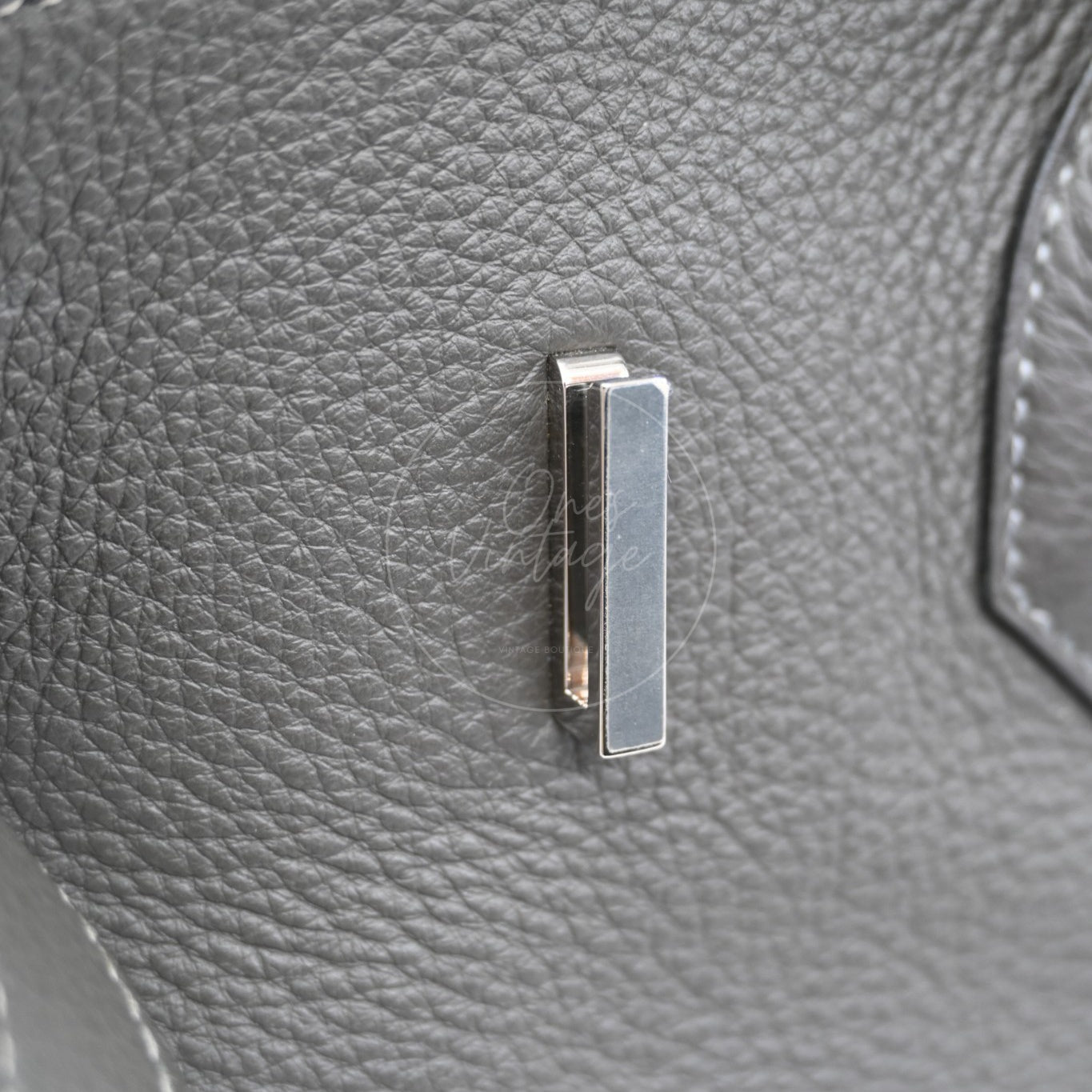 Hermes Shoulder Birkin PHW Gris Graphite Square M