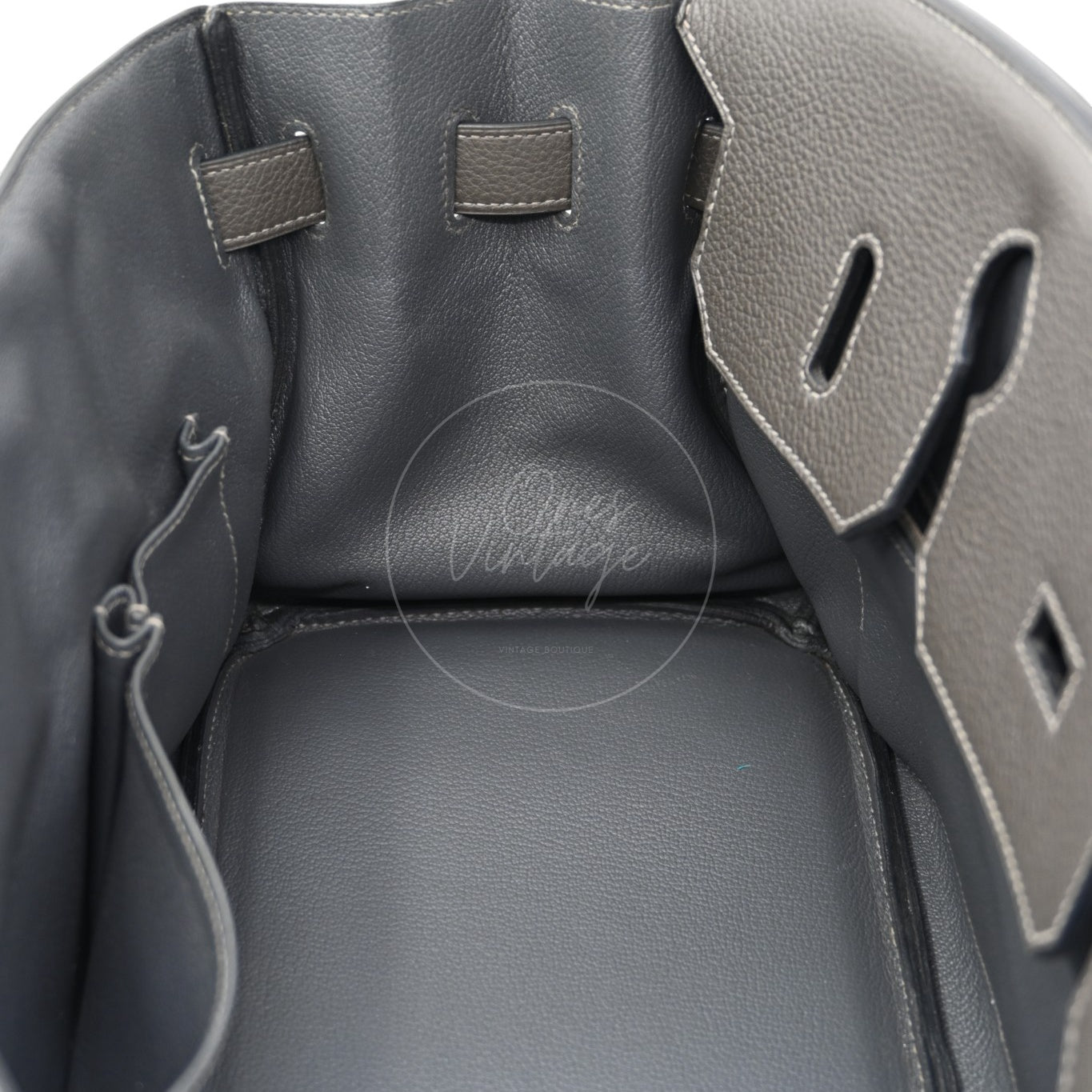 Hermes Shoulder Birkin PHW Gris Graphite Square M