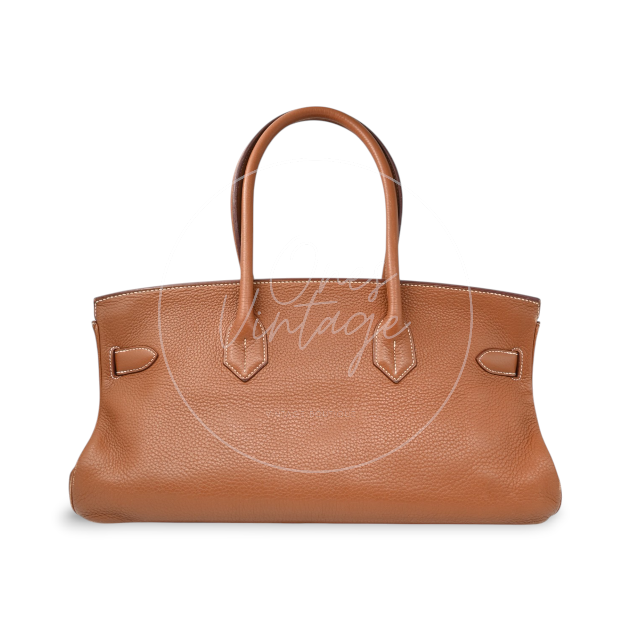 Hermes Birkin Shoulder 42 Clemence GHW Gold Square M