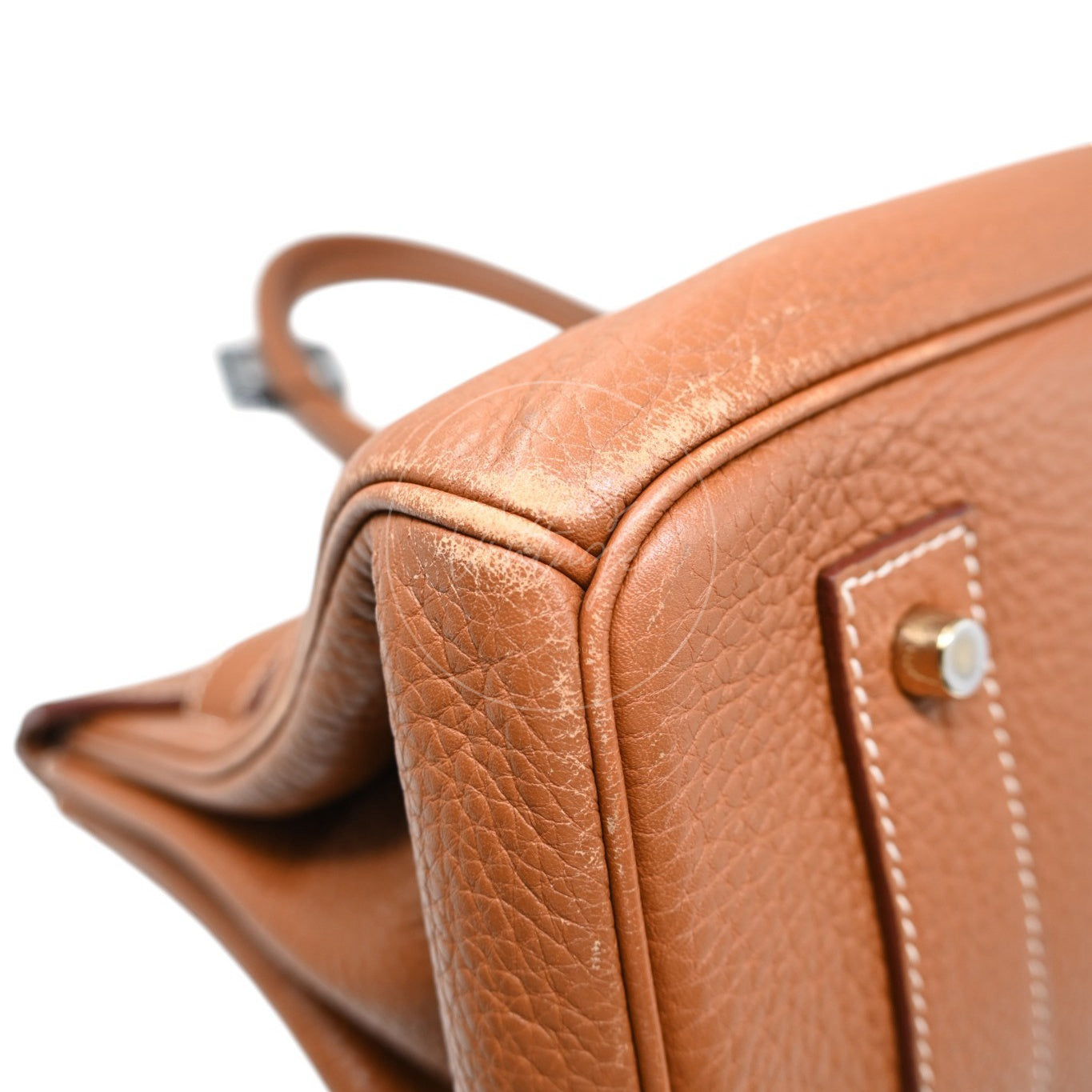 Hermes Birkin Shoulder 42 Clemence GHW Gold Square M