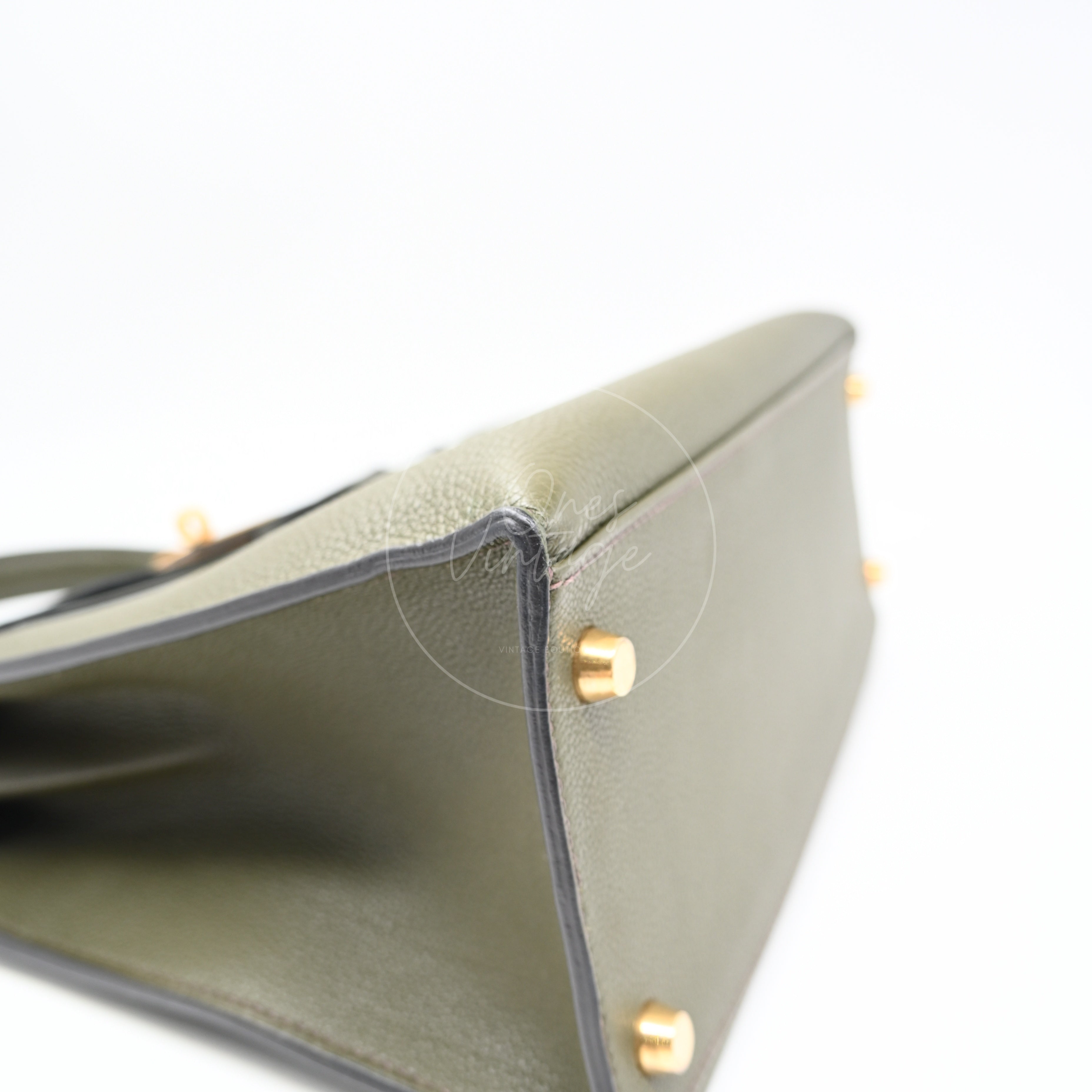 Hermès Kelly 28 Handbag Togo Vert Maquis GHW Square H