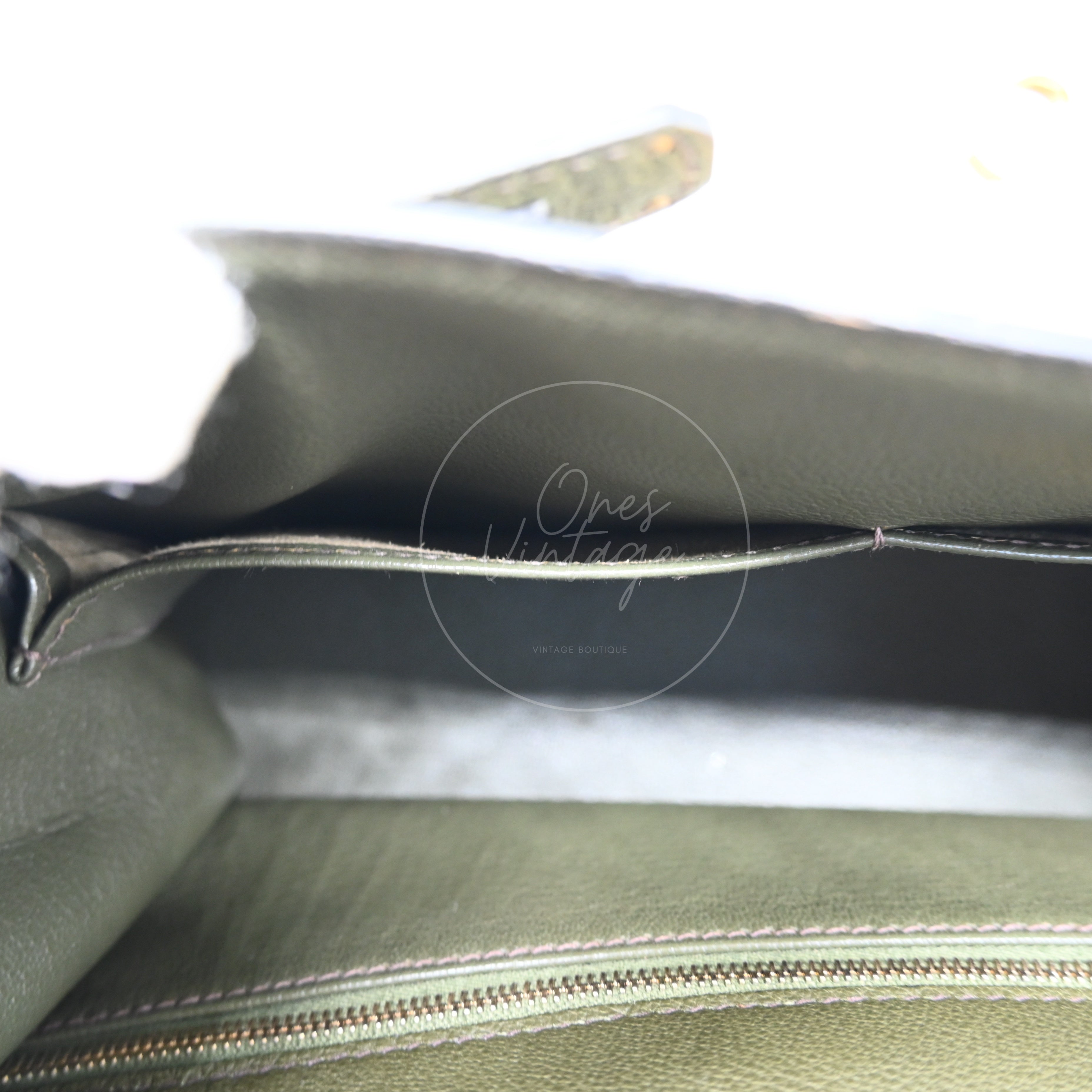 Hermès Kelly 28 Handbag Togo Vert Maquis GHW Square H