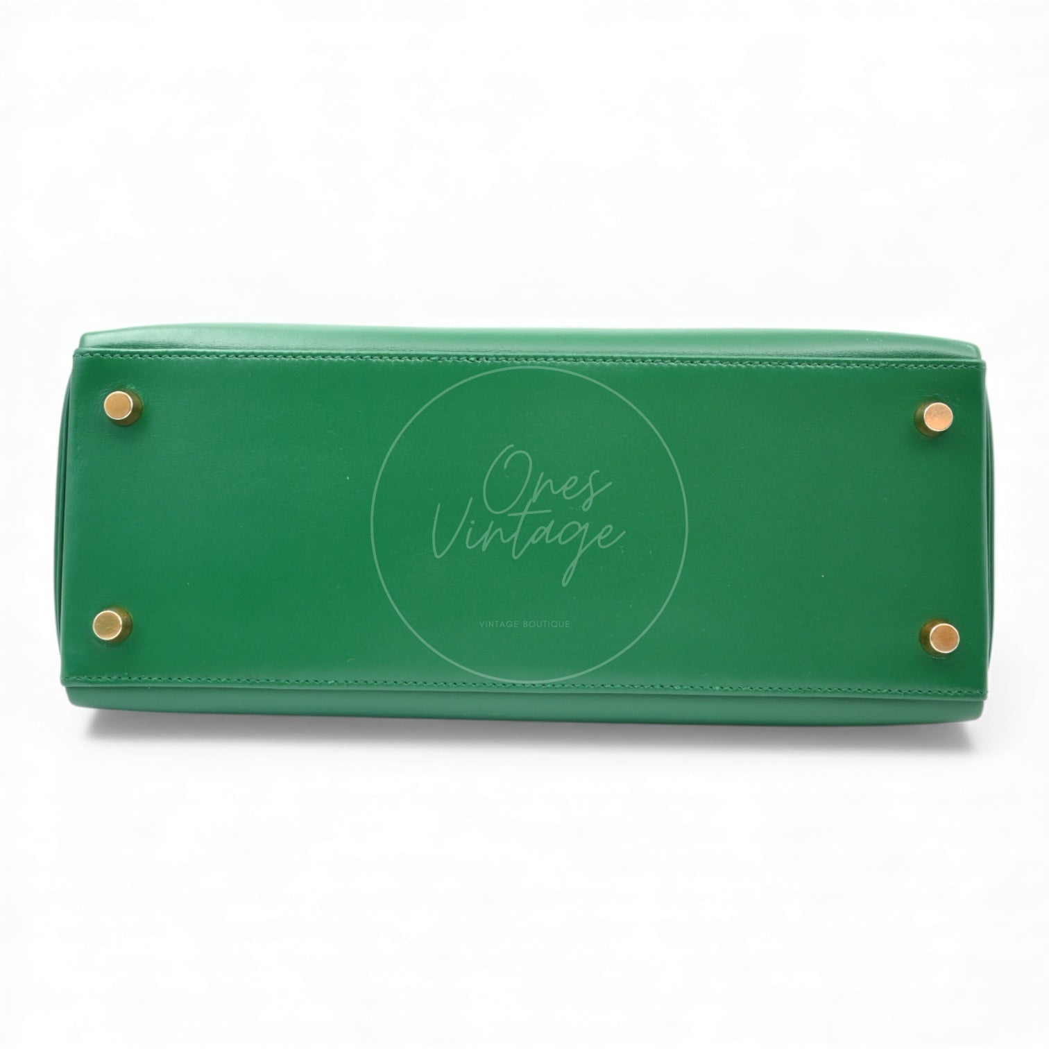 Hermes Kelly 28 Box GHW Dark Green Square B