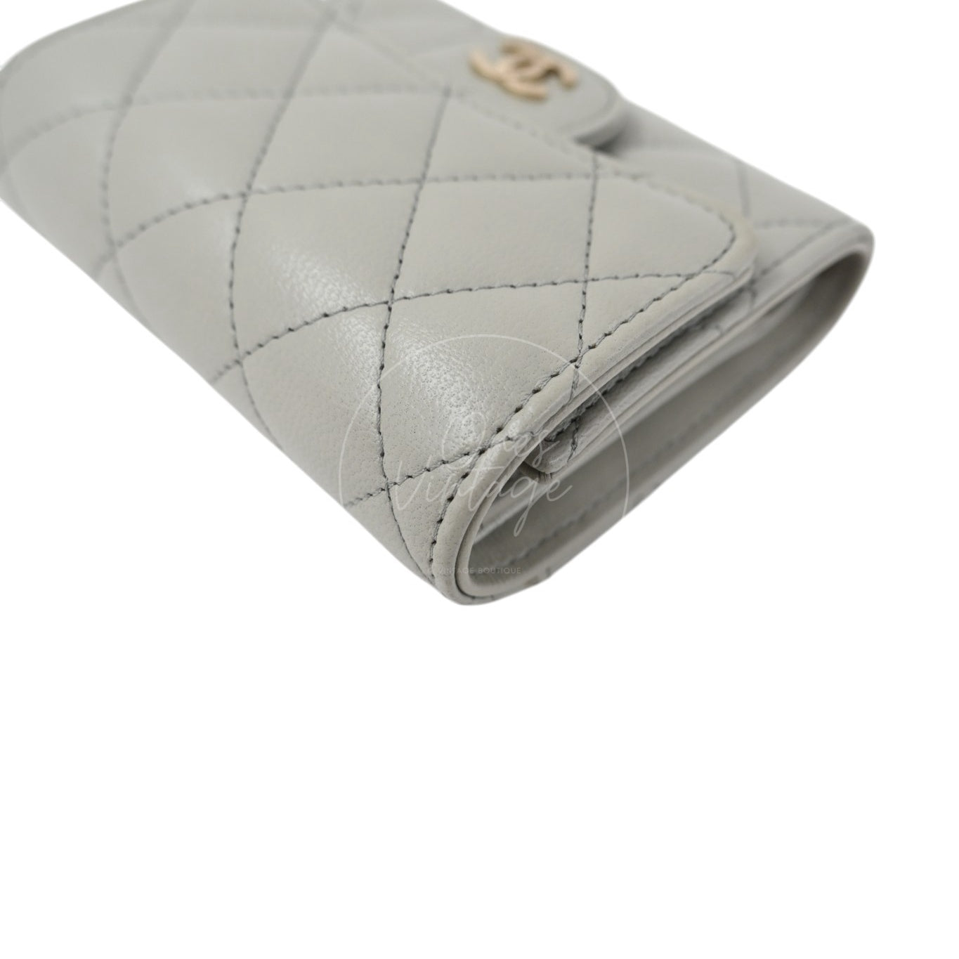 Chanel Classic Small Flap Wallet GHW Grey Series 31