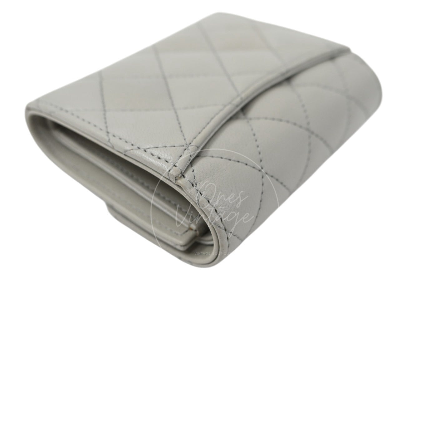 Chanel Classic Small Flap Wallet GHW Grey Series 31