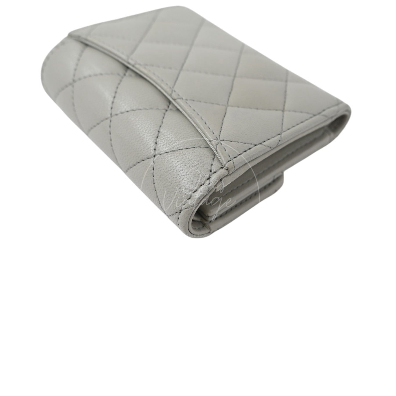 Chanel Classic Small Flap Wallet GHW Grey Series 31