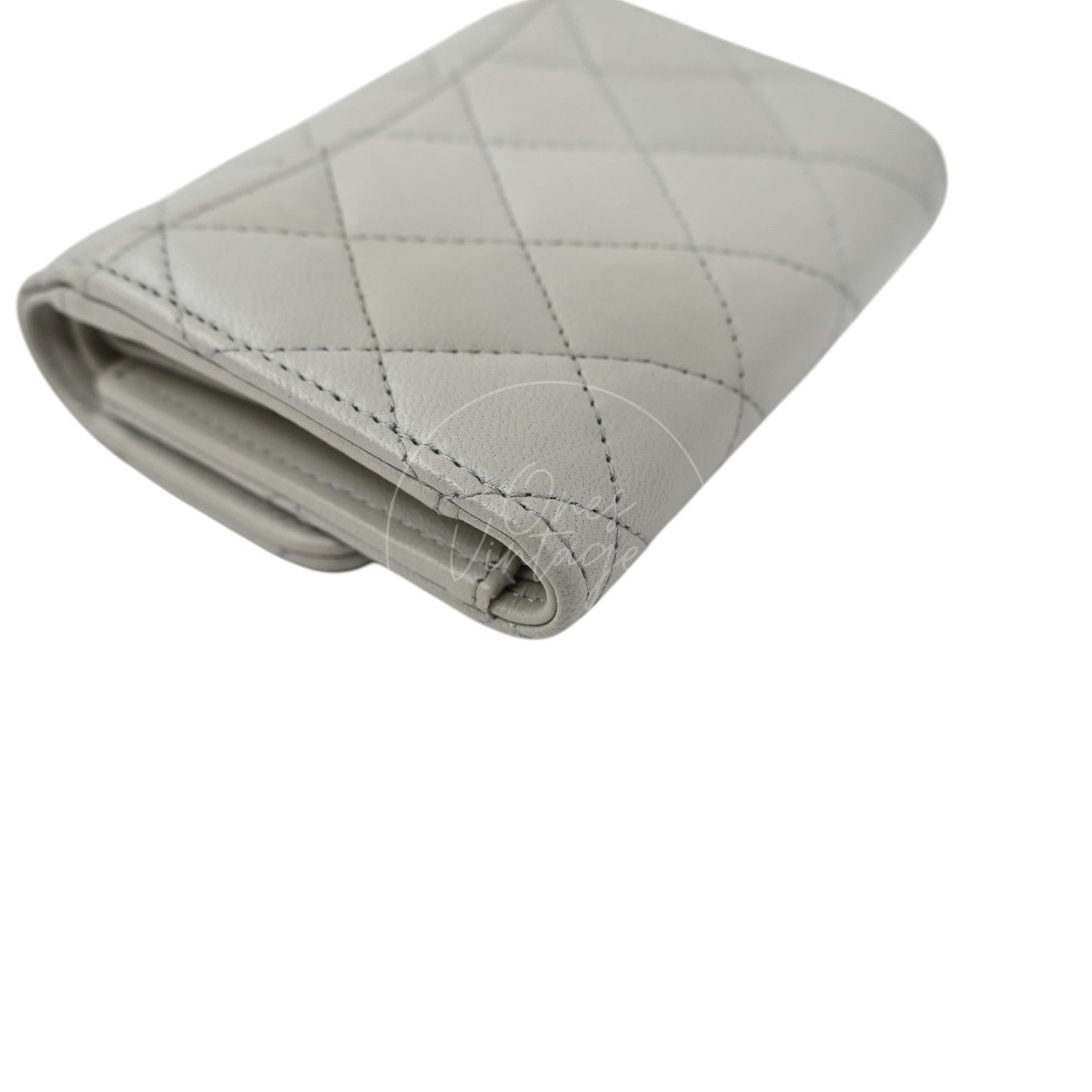 Chanel Classic Small Flap Wallet GHW Grey Series 31