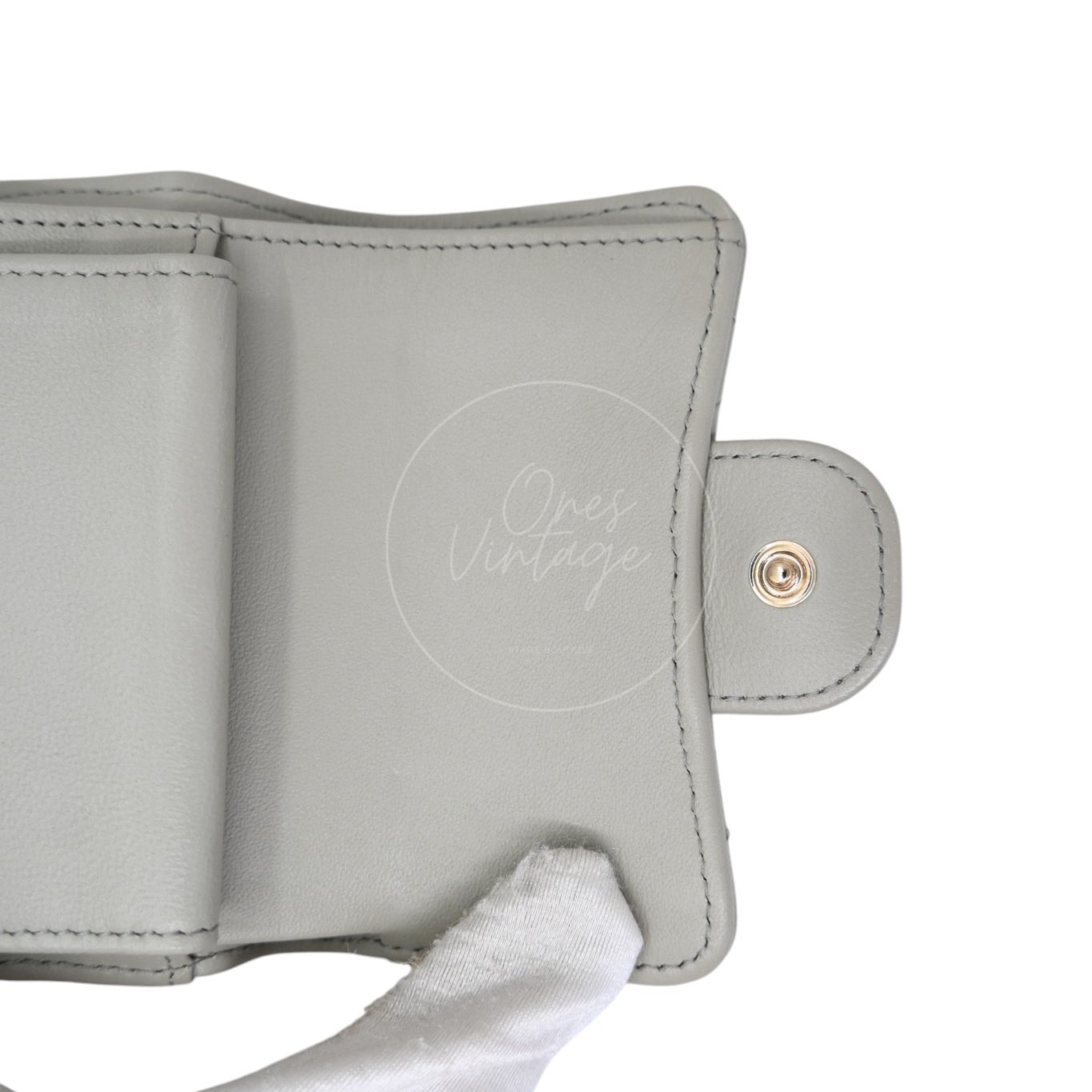 Chanel Classic Small Flap Wallet GHW Grey Series 31