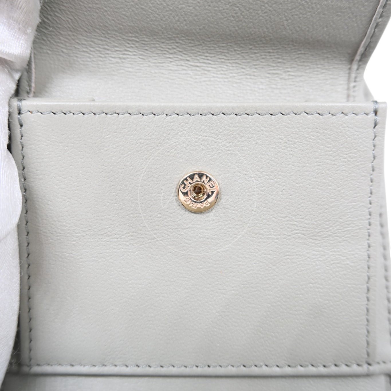 Chanel Classic Small Flap Wallet GHW Grey Series 31