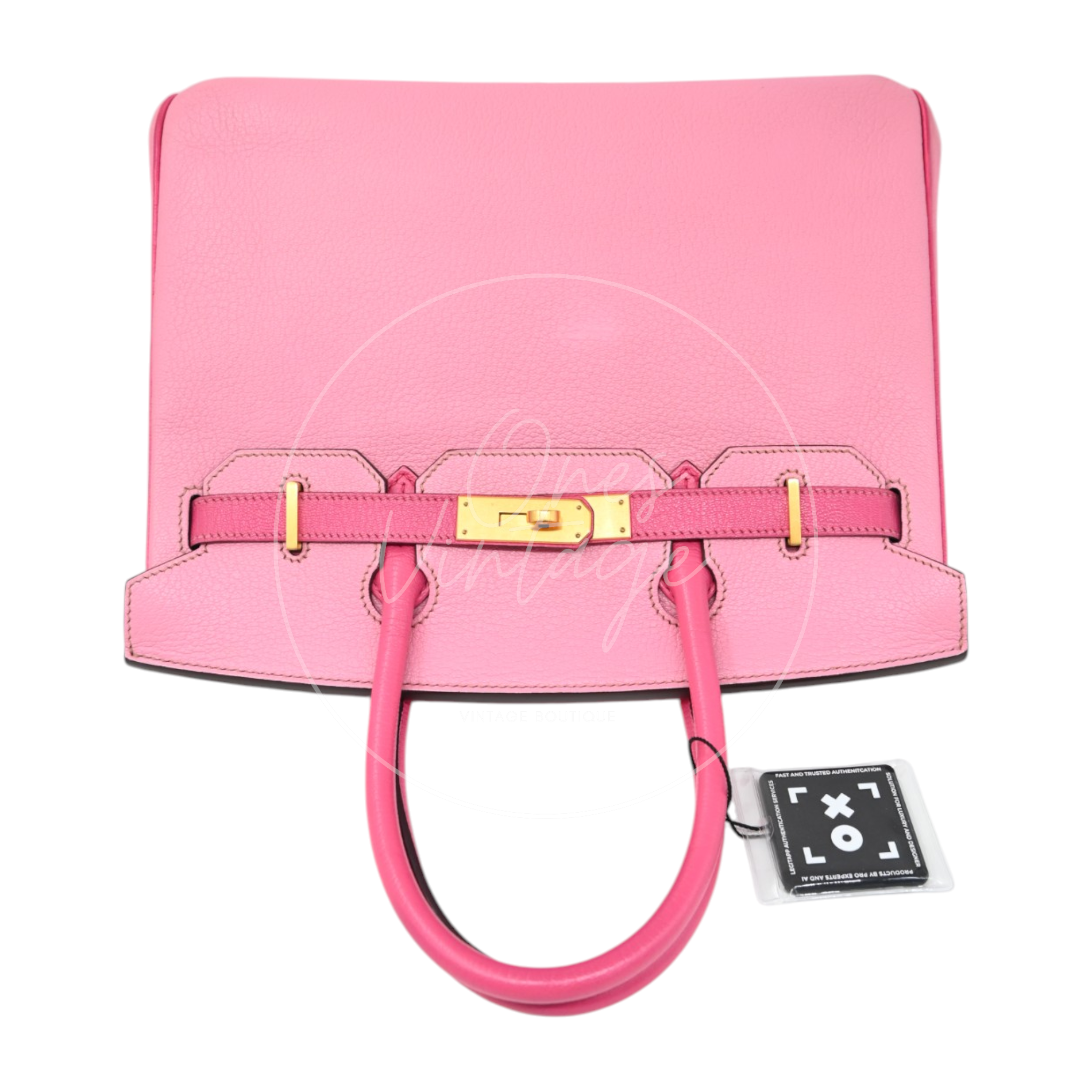 Hermes Birkin 30 5P Epsom GHW Pink Rose Tyrien Square P