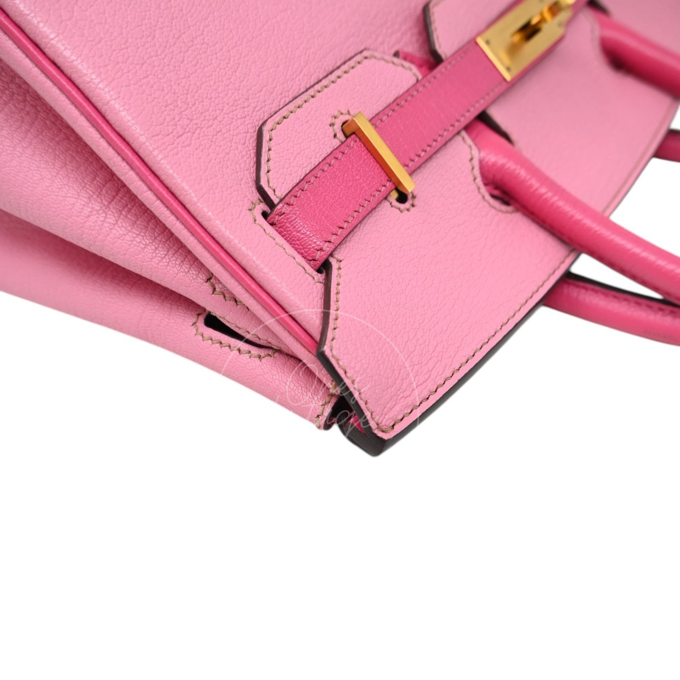 Hermes Birkin 30 5P Epsom GHW Pink Rose Tyrien Square P
