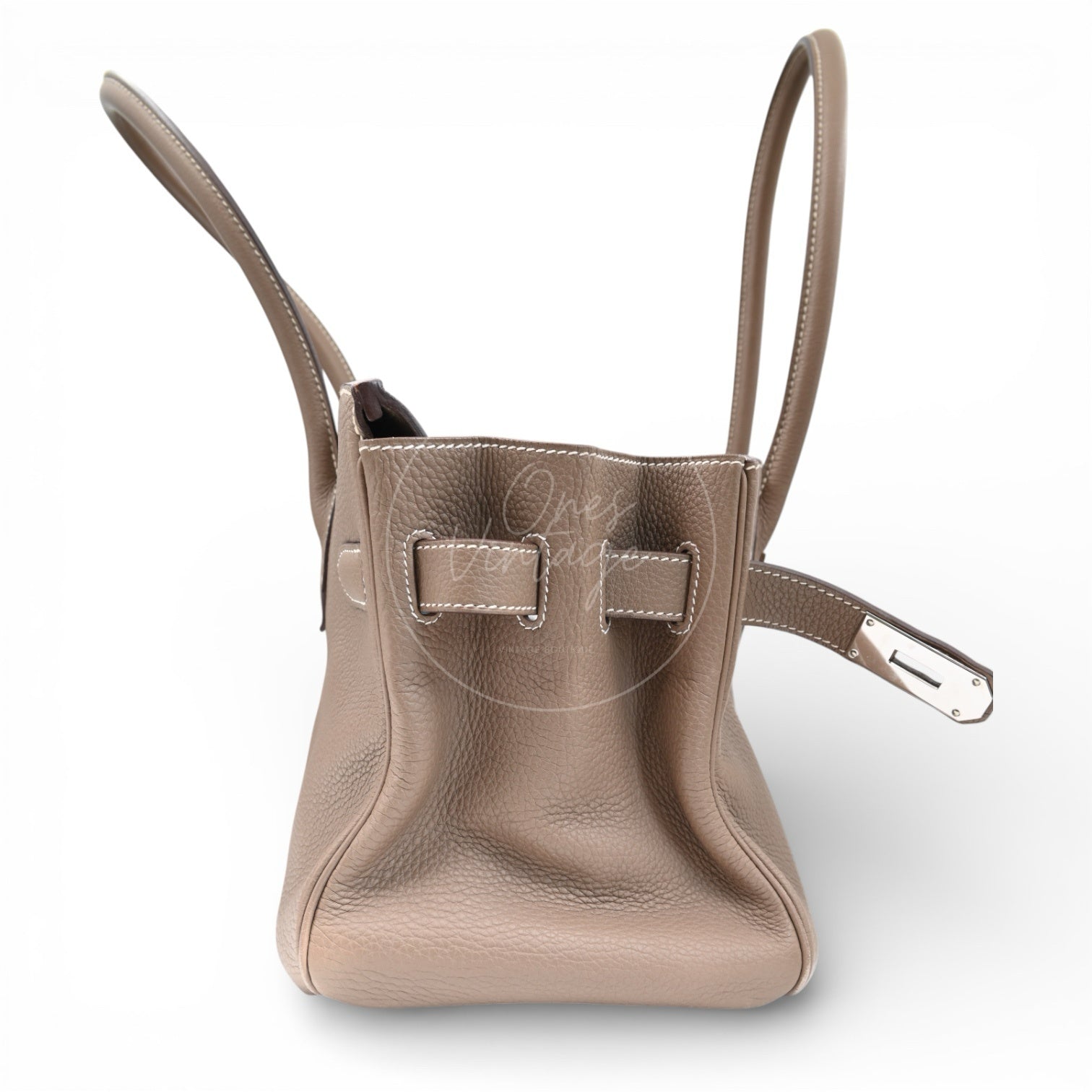 Hermes Shoulder Birkin PHW Etoupe Square O