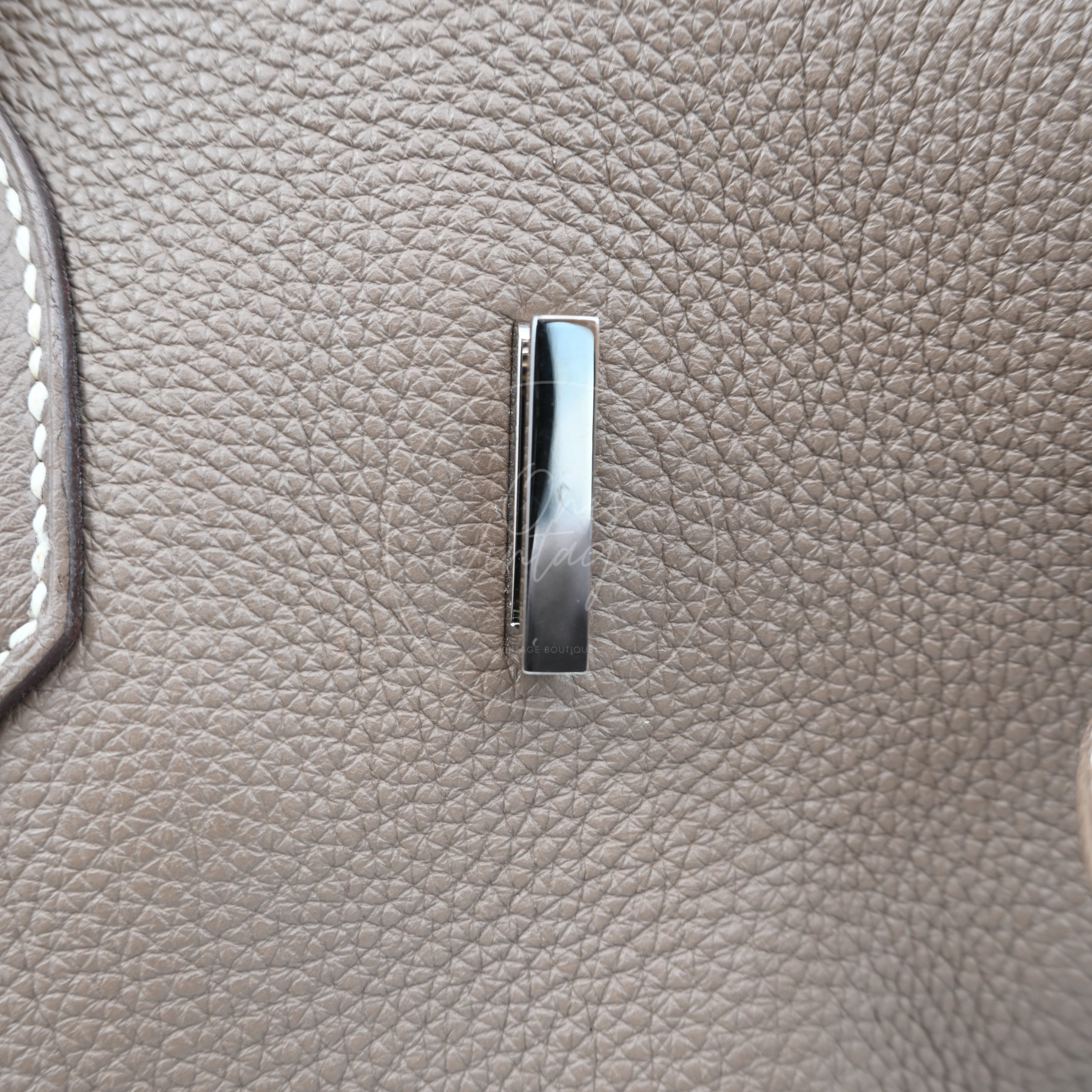 Hermes Shoulder Birkin PHW Etoupe Square O