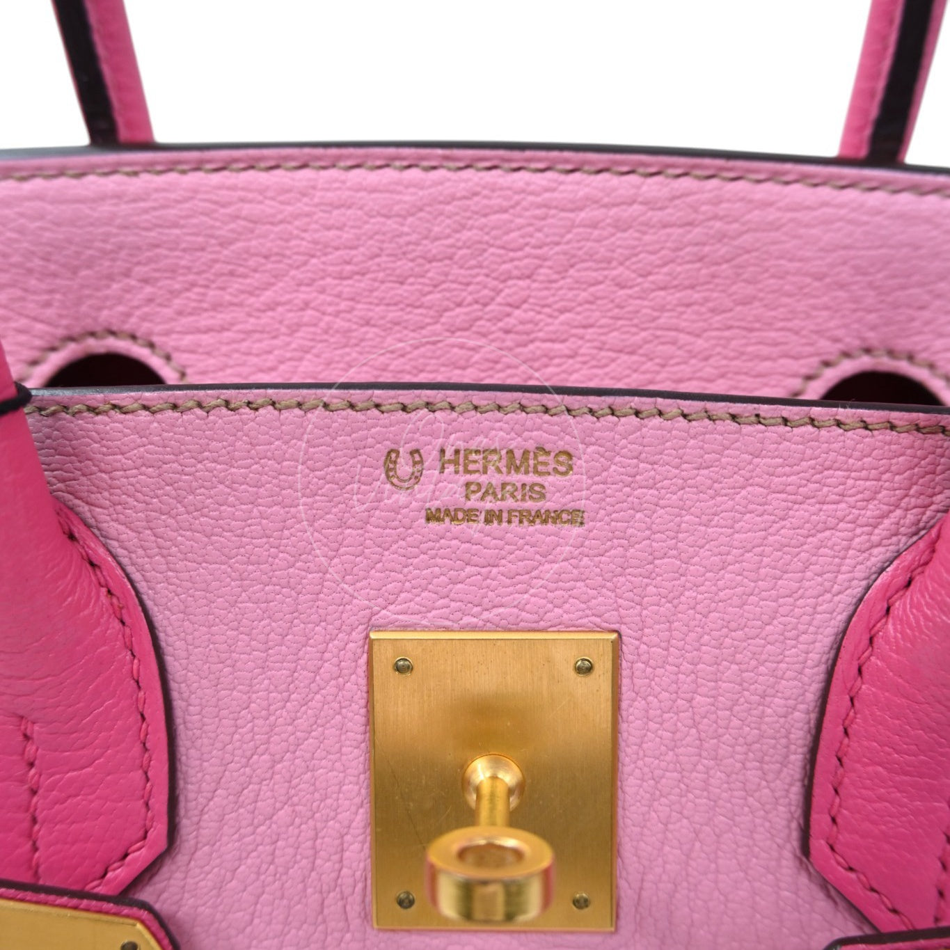 Hermes Birkin 30 5P Epsom GHW Pink Rose Tyrien Square P