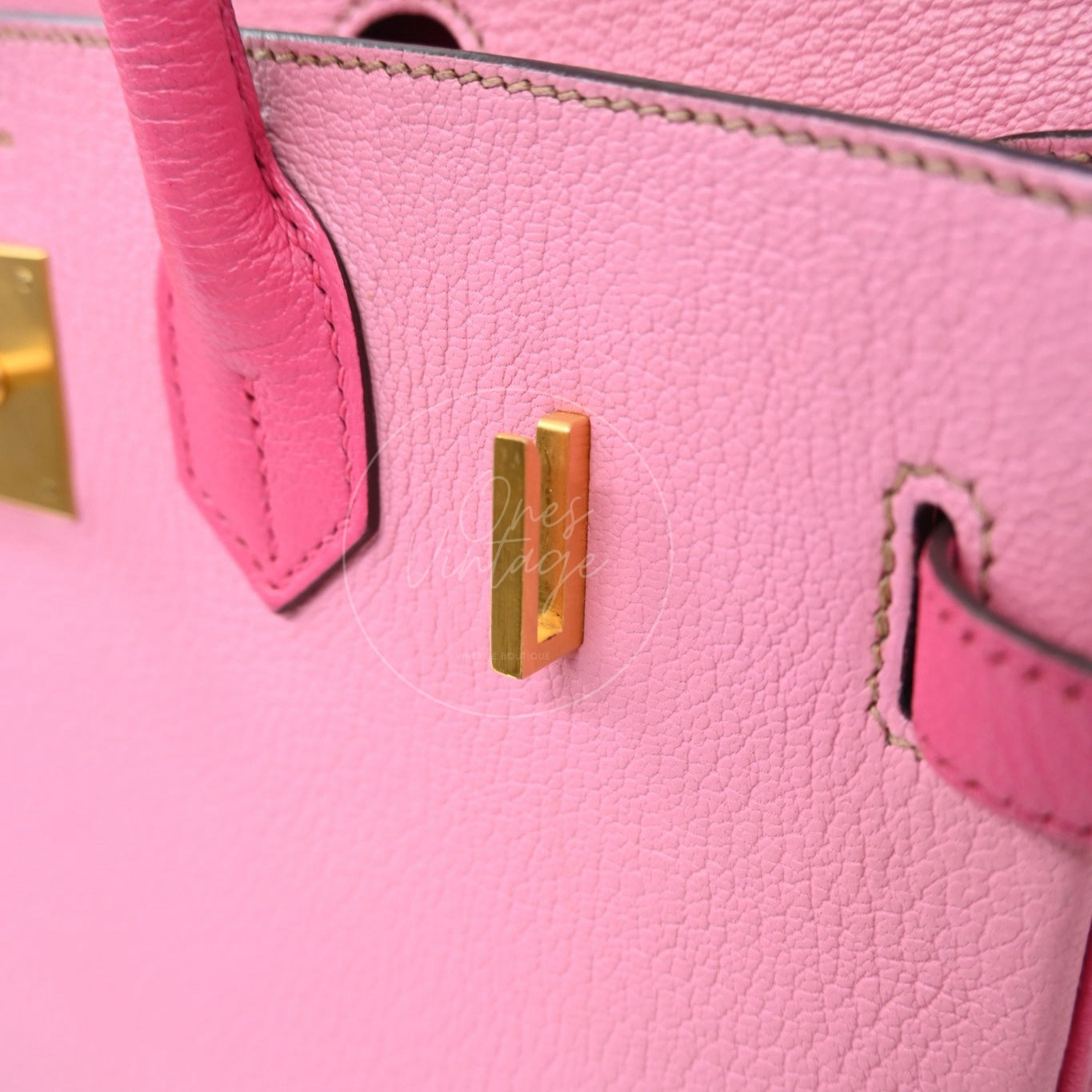 Hermes Birkin 30 5P Epsom GHW Pink Rose Tyrien Square P