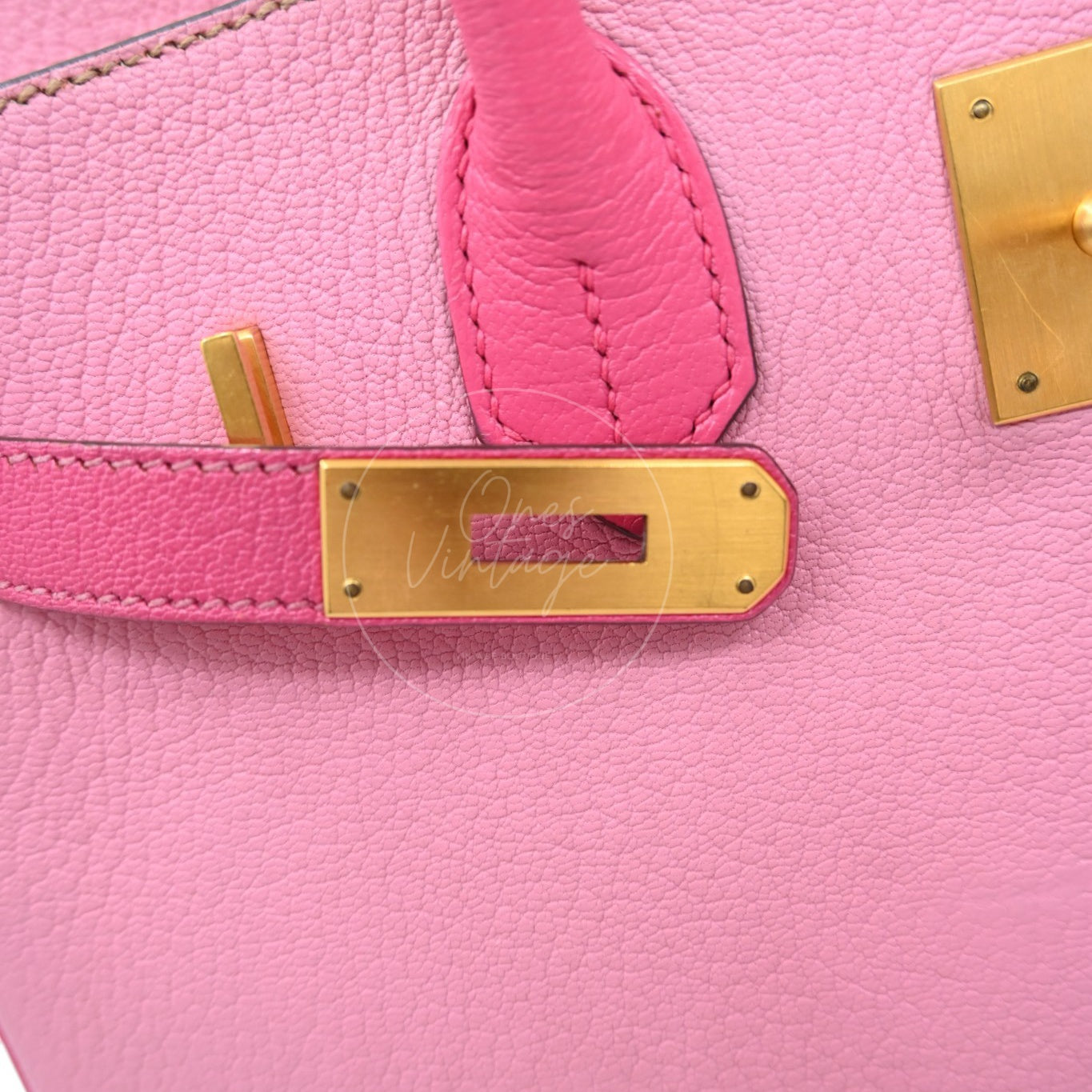 Hermes Birkin 30 5P Epsom GHW Pink Rose Tyrien Square P