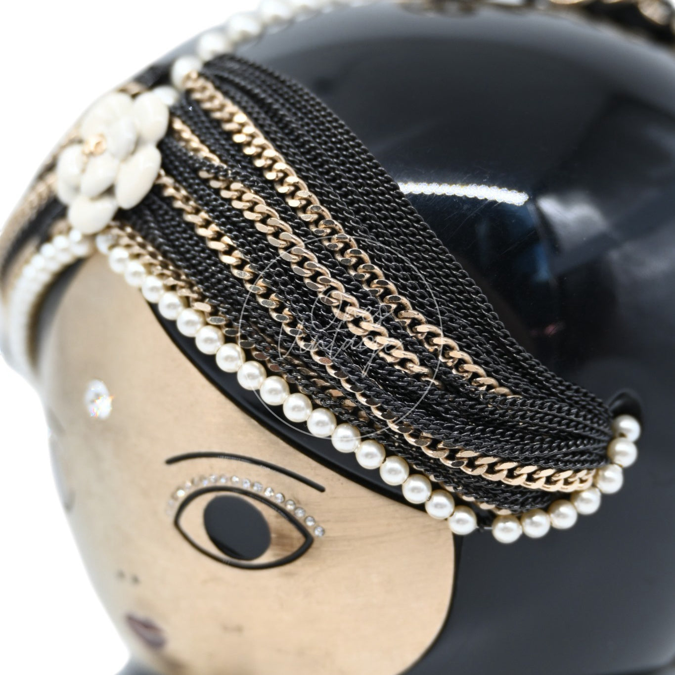 Chanel Paris-Bombay Métiers d'Art Matryoshka Doll Minaudière Black Resin GHW Black & Gold Series 16
