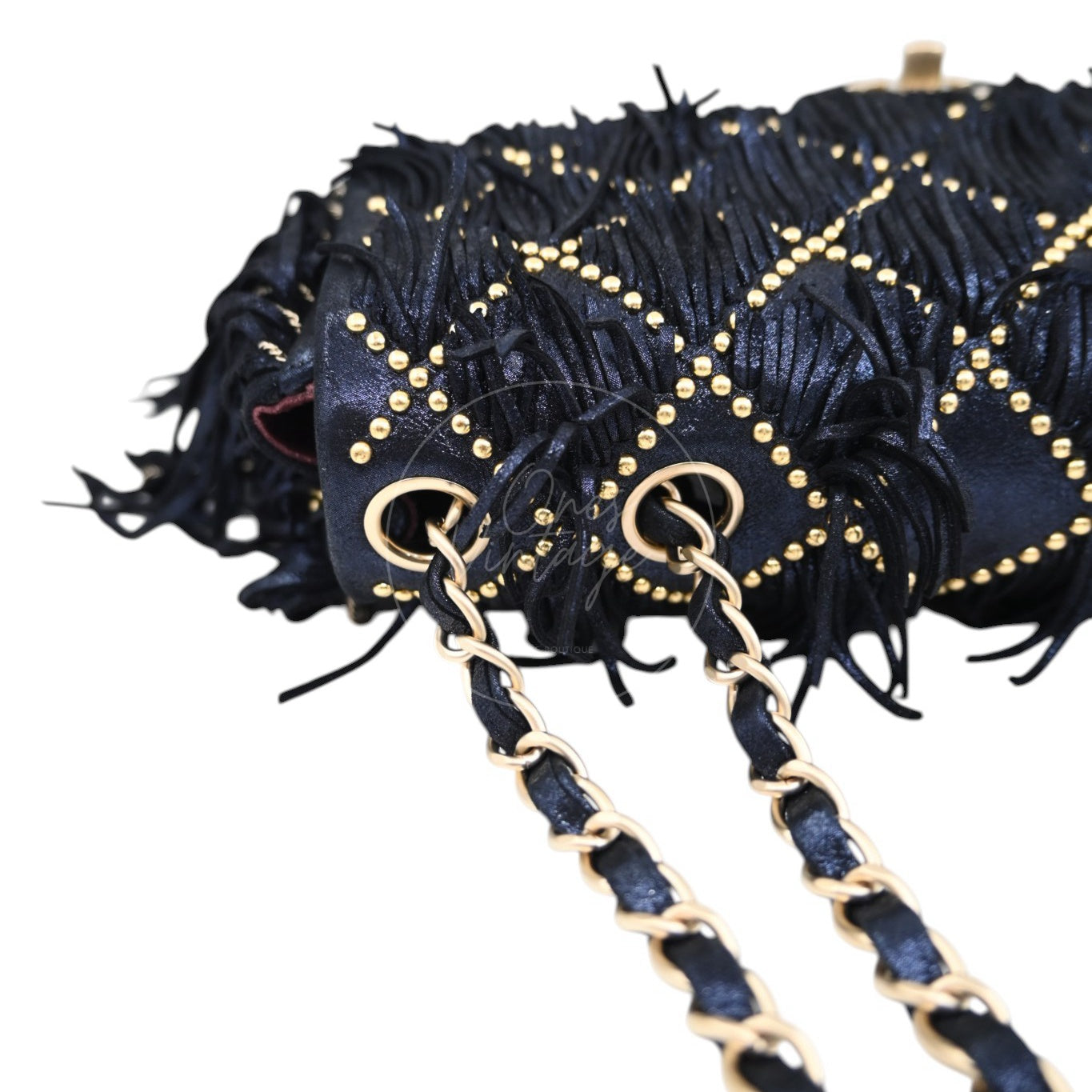 Chanel Paris Dallas Fringe Calfskin Flap Bag GHW Navy Series 19 deposit link