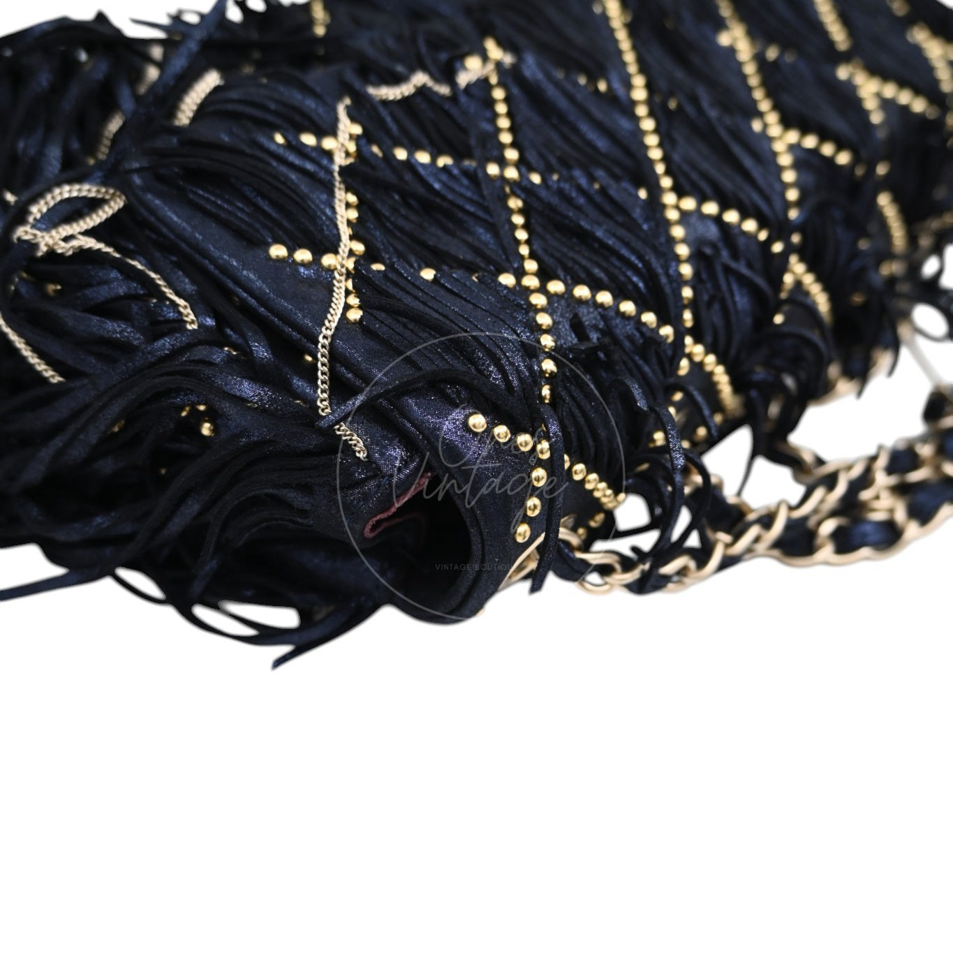 Chanel Paris Dallas Fringe Calfskin Flap Bag GHW Navy Series 19 deposit link