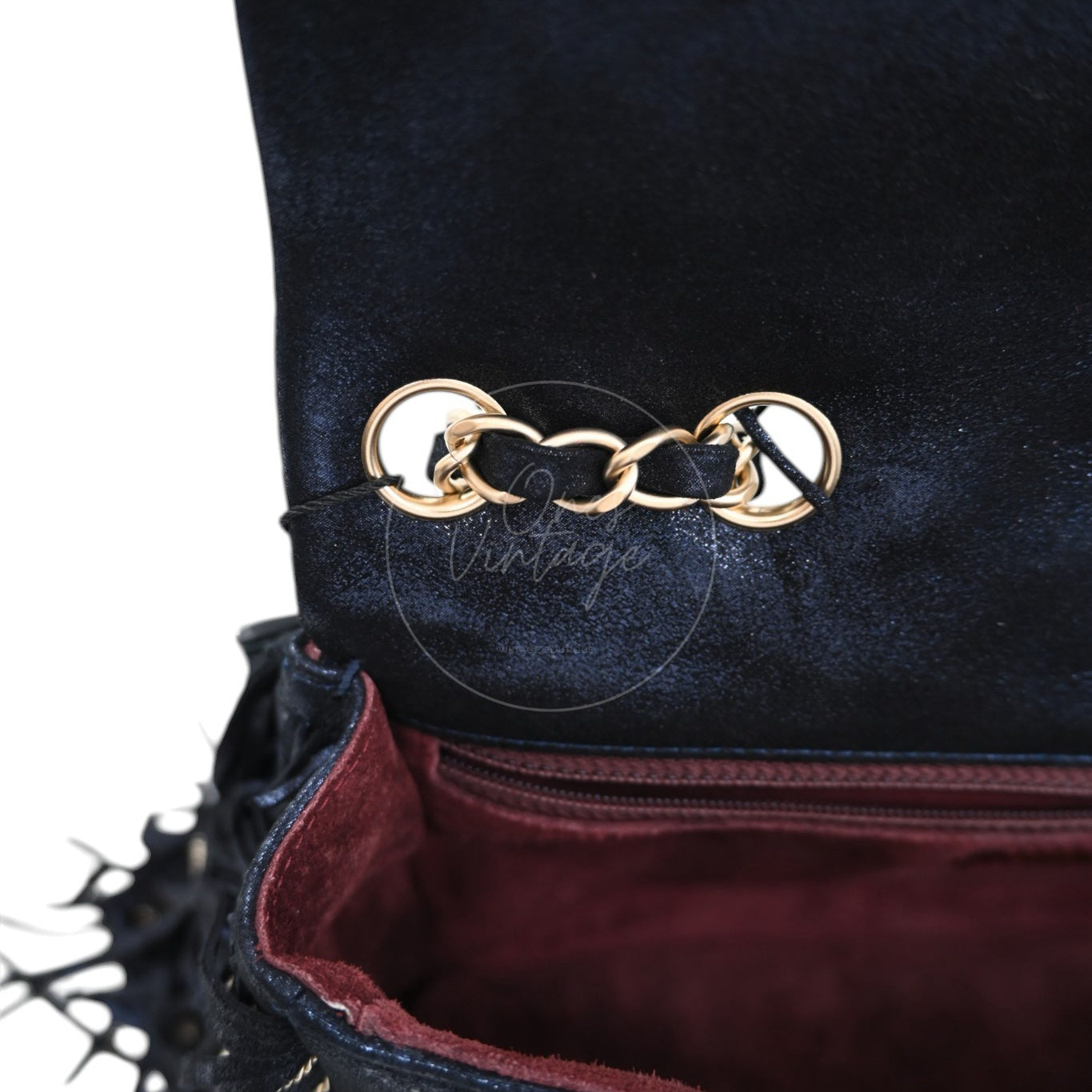 Chanel Paris Dallas Fringe Calfskin Flap Bag GHW Navy Series 19 deposit link