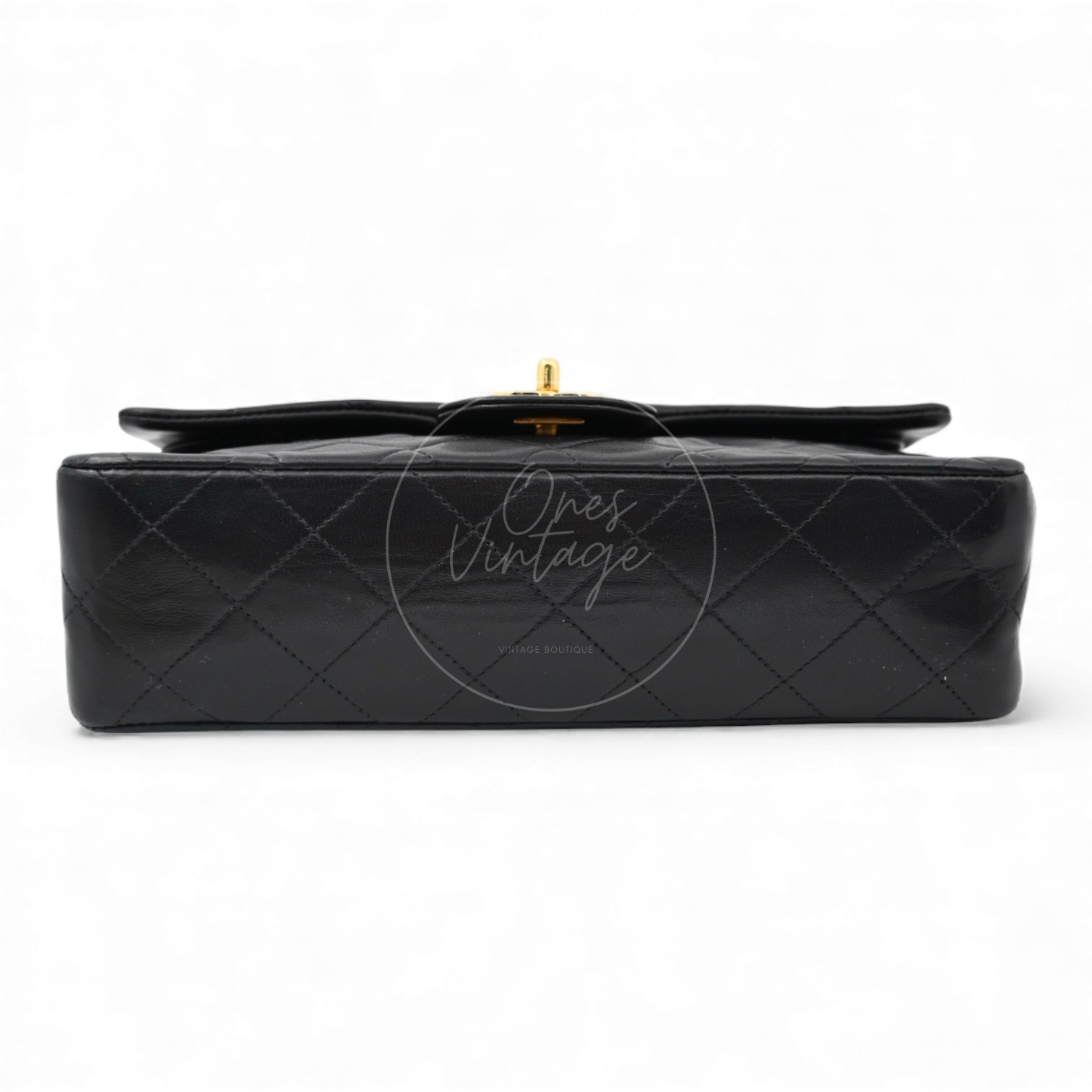Chanel Classic Flap 23 Lambskin Bag GHW Black Series 2