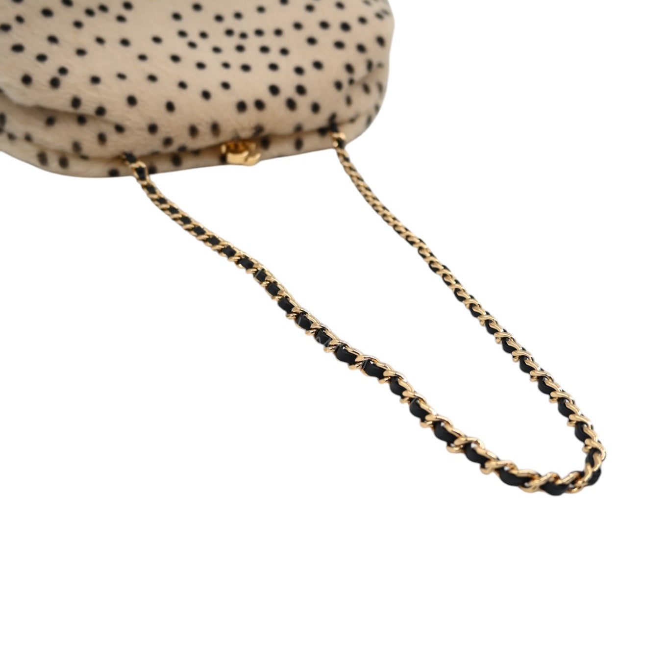 Chanel Pony Hair Cheetah Printed Lambskin Clutch GHW Beige Black Series T0