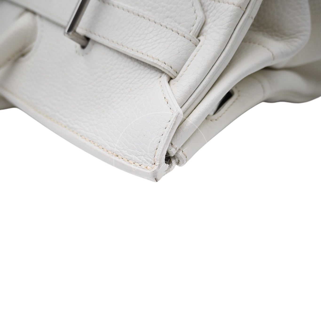 Hermes Birkin Shoulder PHW White Square I