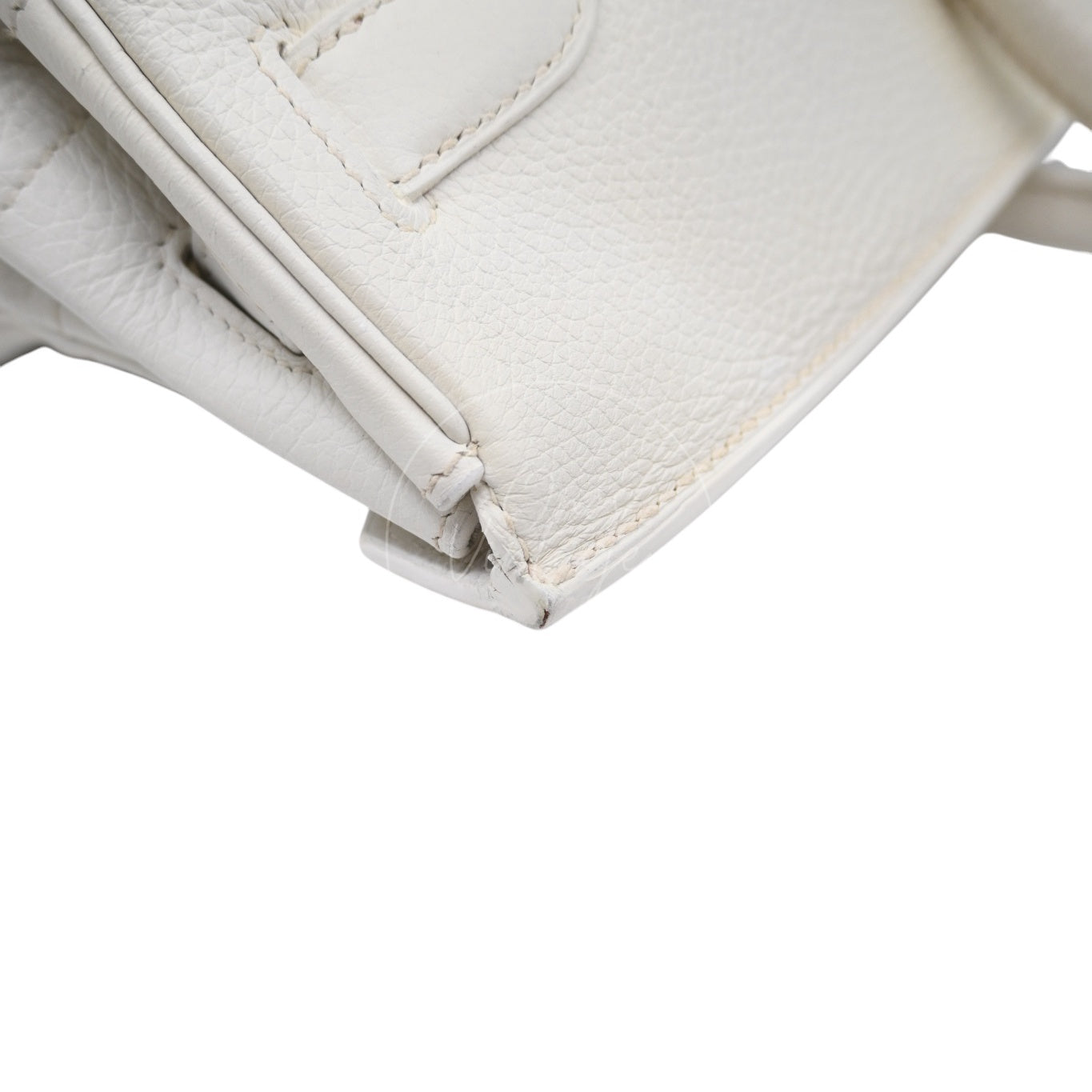 Hermes Birkin Shoulder PHW White Square I