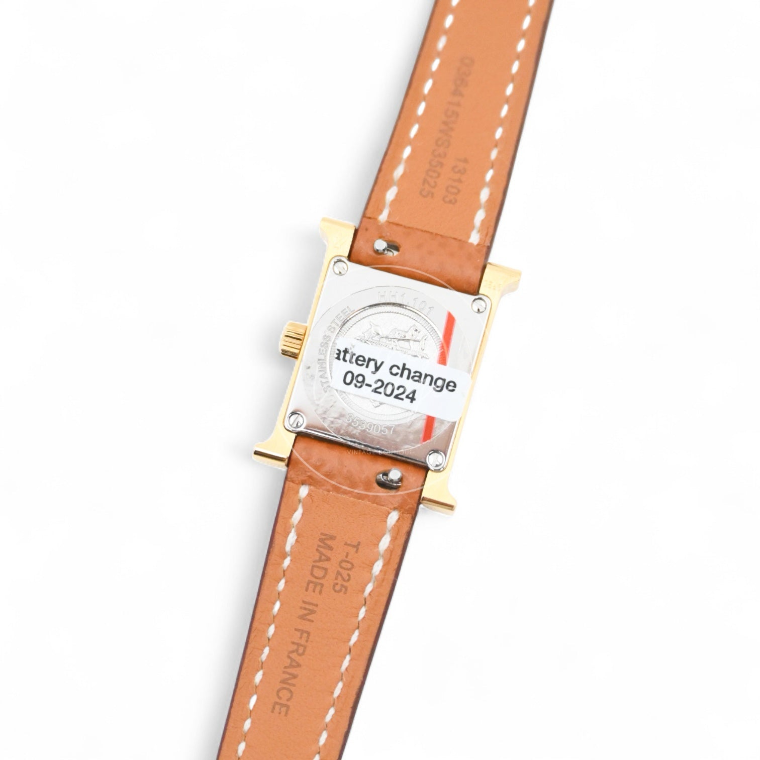Hermes Heure H Watch Small Model 25mm Quartz SS White Dial