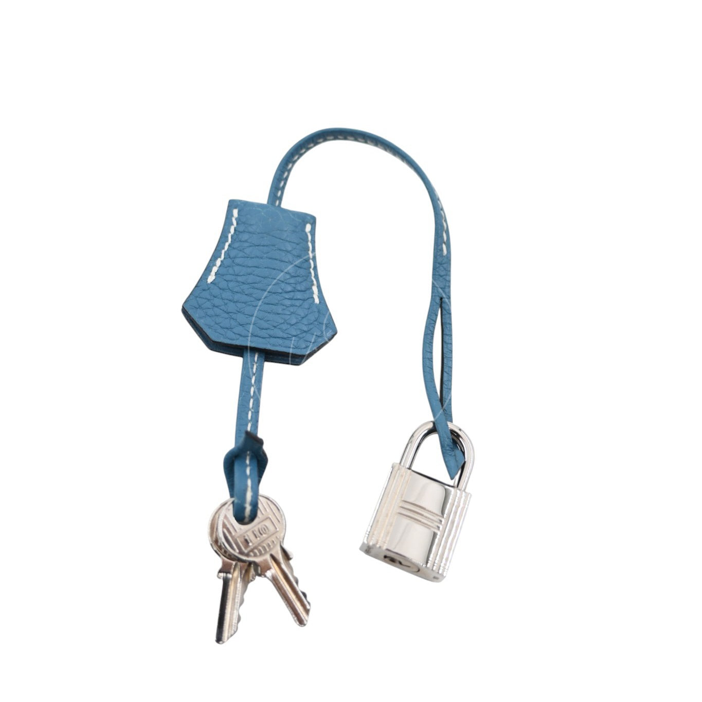 Hermes Birkin 30 Denim Tolie PHW Blue Square J