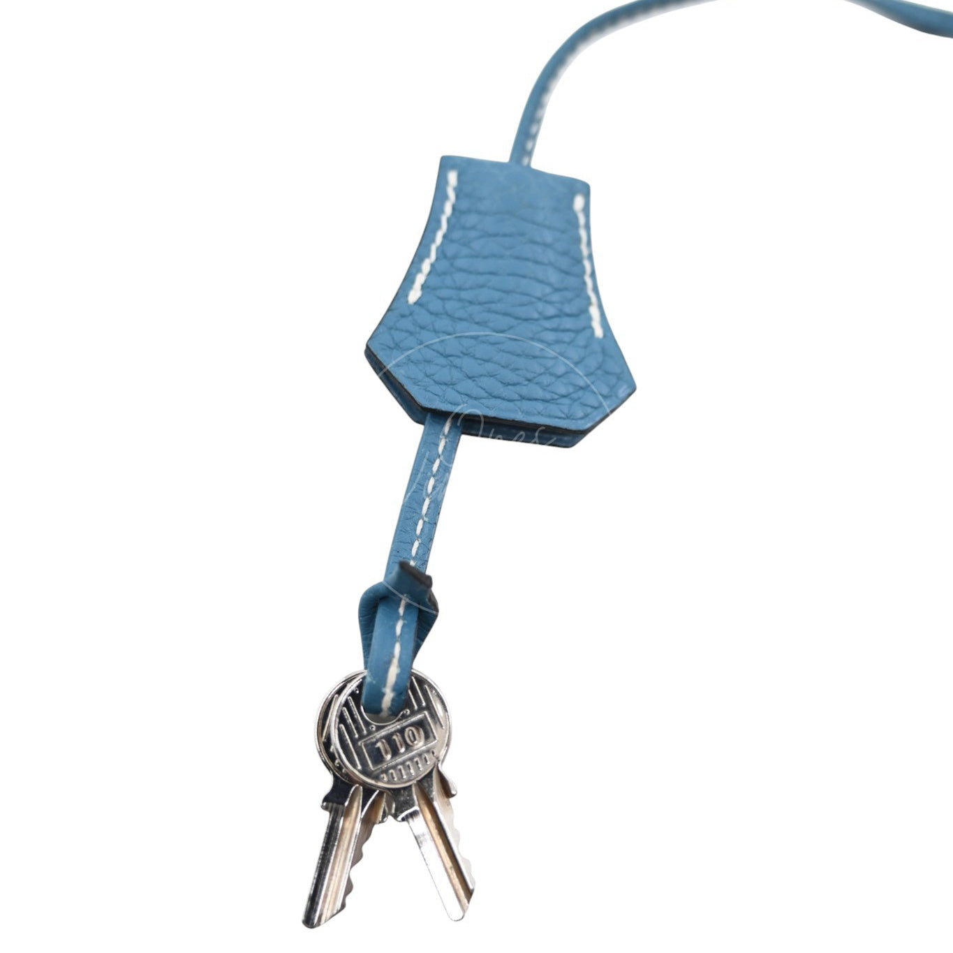 Hermes Birkin 30 Denim Tolie PHW Blue Square J