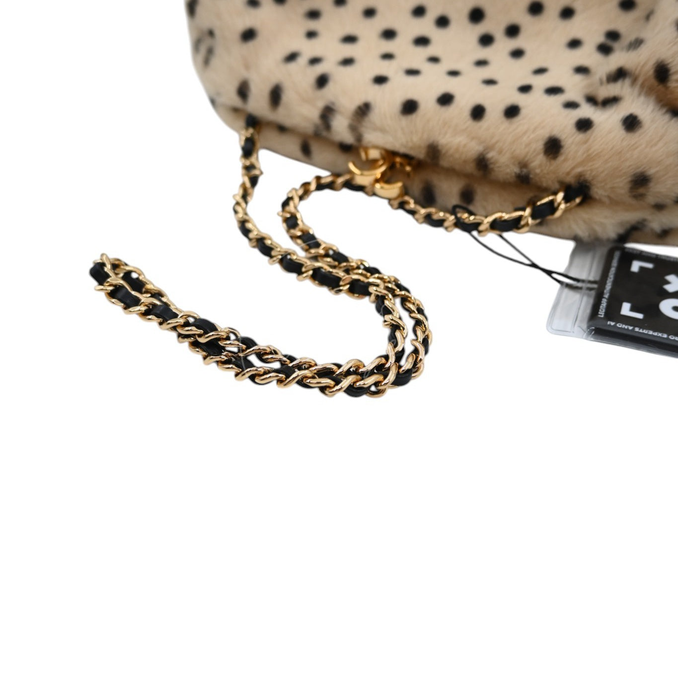 Chanel Pony Hair Cheetah Printed Lambskin Clutch GHW Beige Black Series ET