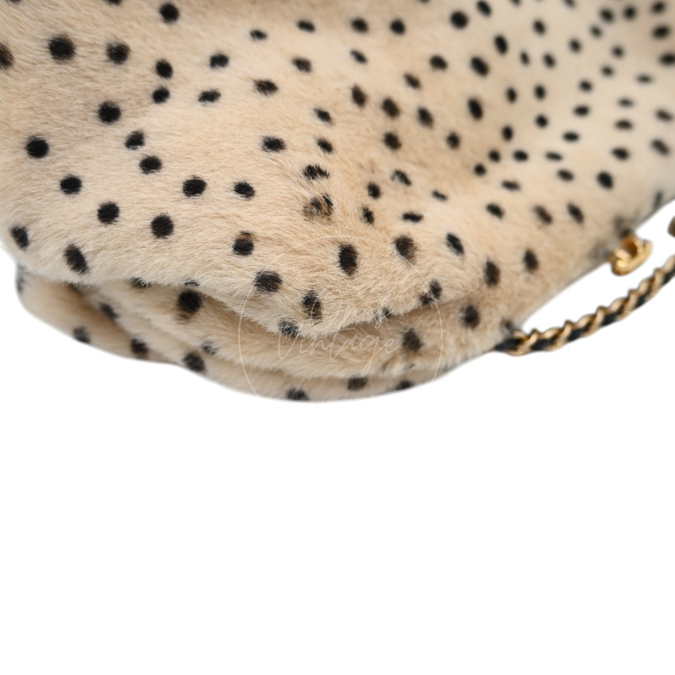 Chanel Pony Hair Cheetah Printed Lambskin Clutch GHW Beige Black Series ET