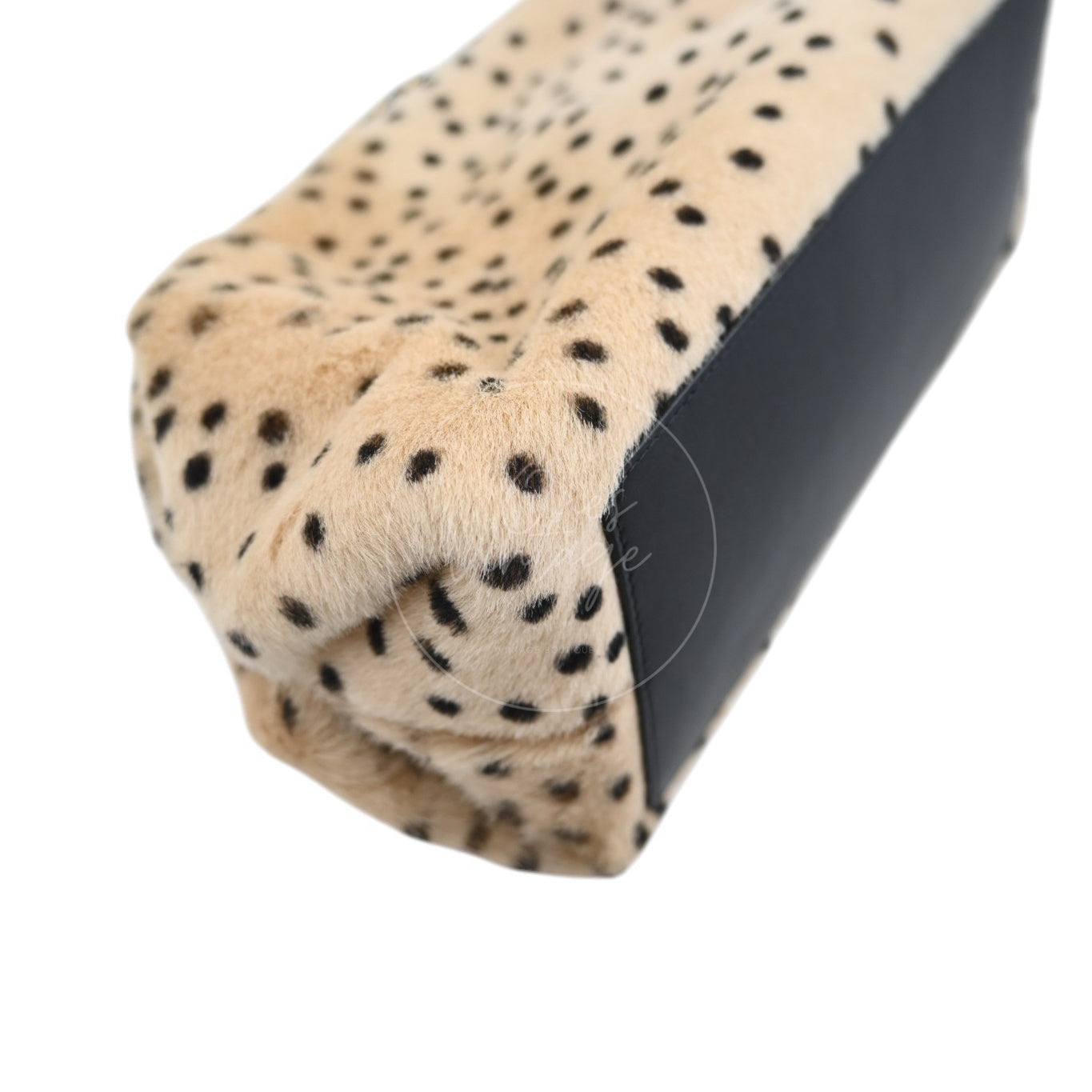 Chanel Pony Hair Cheetah Printed Lambskin Clutch GHW Beige Black Series ET