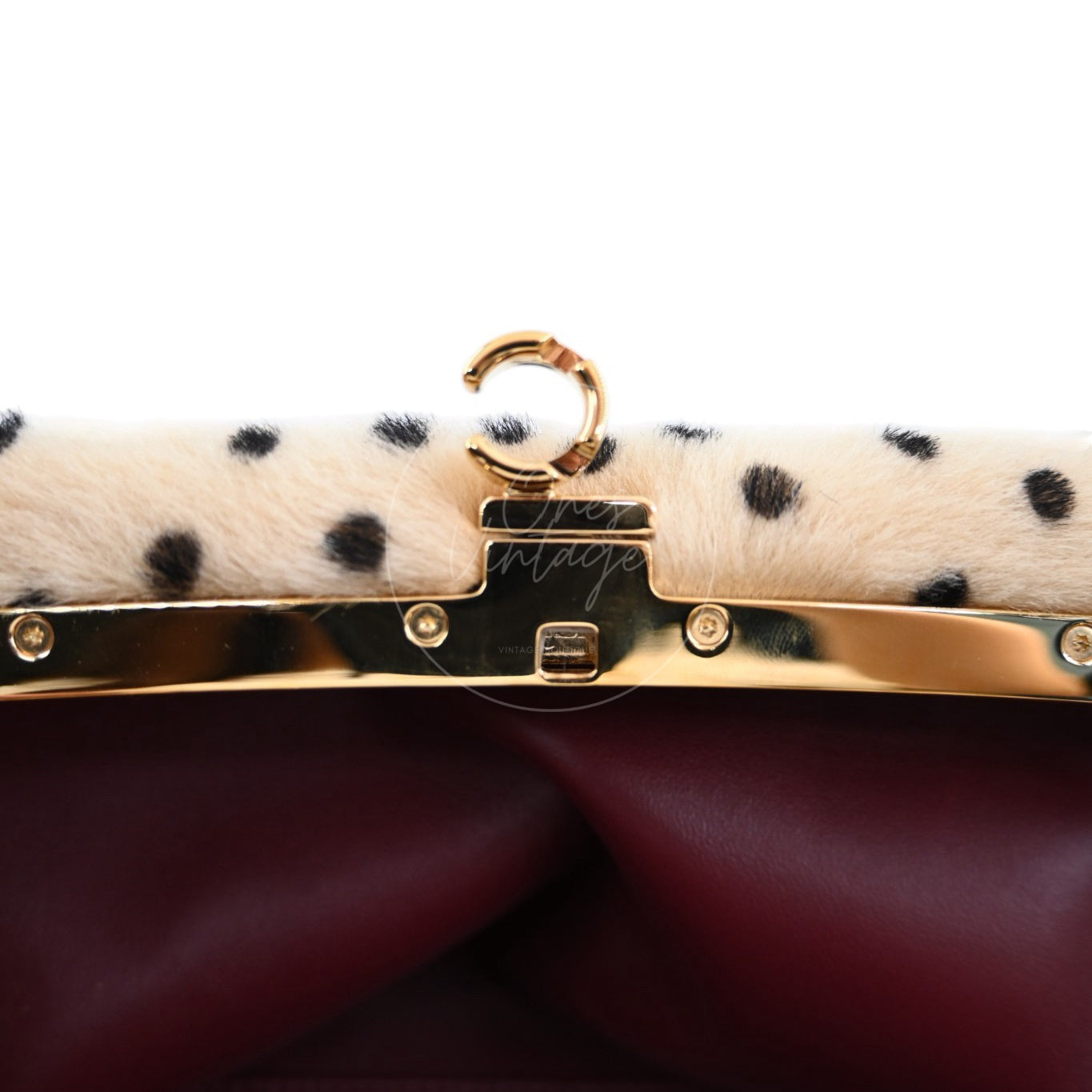 Chanel Pony Hair Cheetah Printed Lambskin Clutch GHW Beige Black Series ET