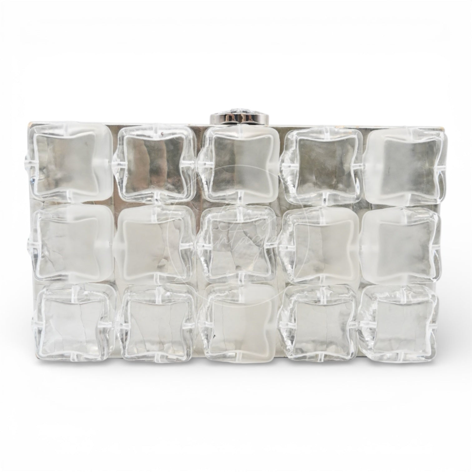 Chanel Ice Cube Clutch Bag SHW White Series 14
