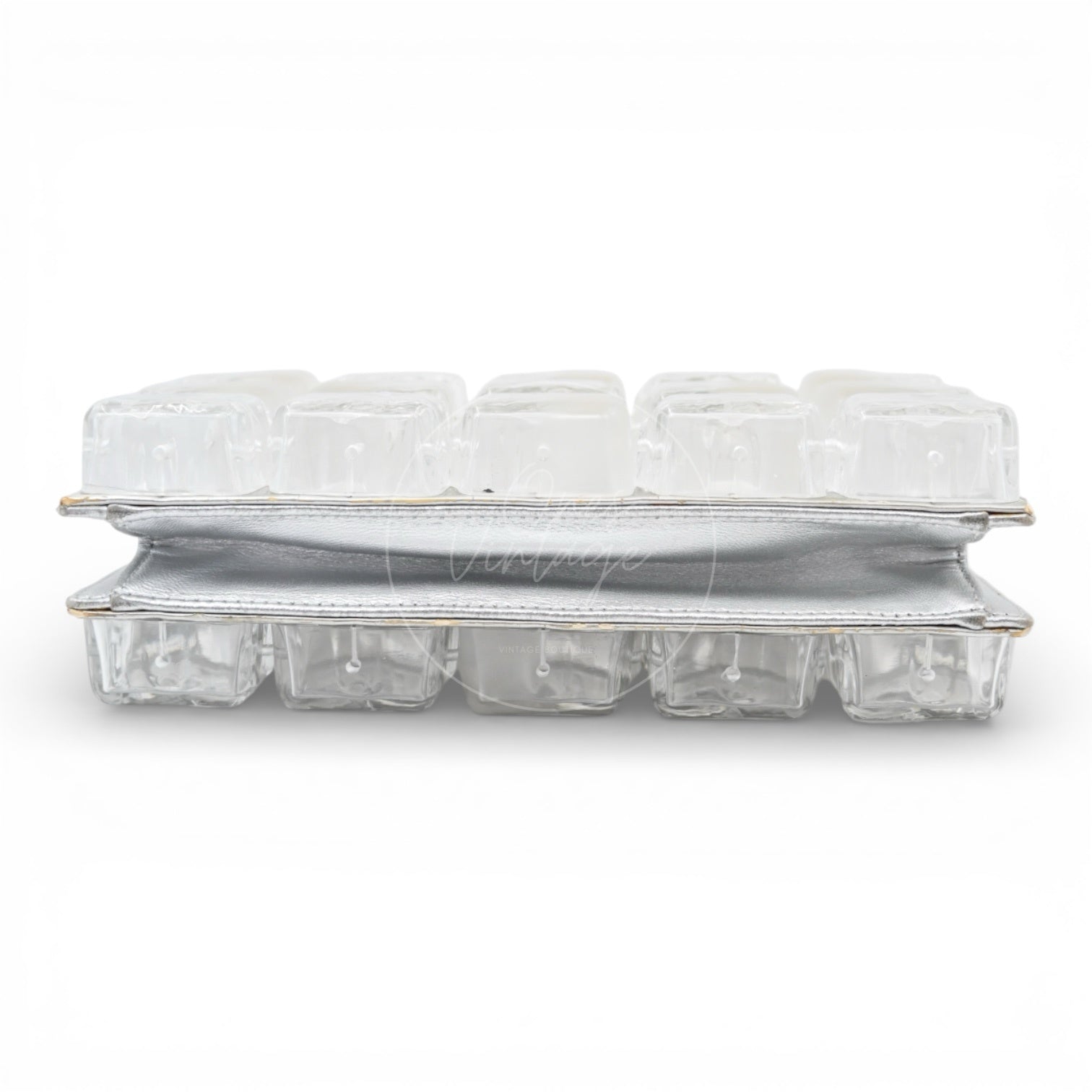 Chanel Ice Cube Clutch Bag SHW White Series 14